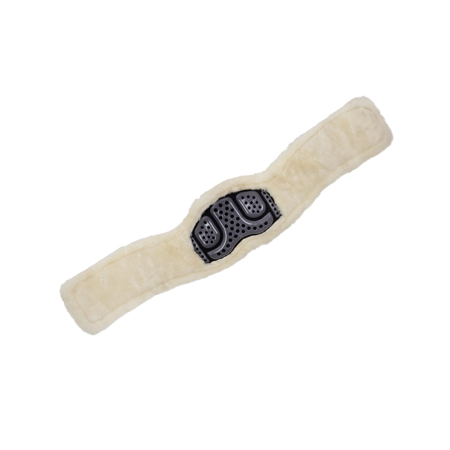 Acavallo Sattelgurte Acavallo Sattelgurt Dressur PVC Gel-Einsatz abnehmbares Eco-Fell