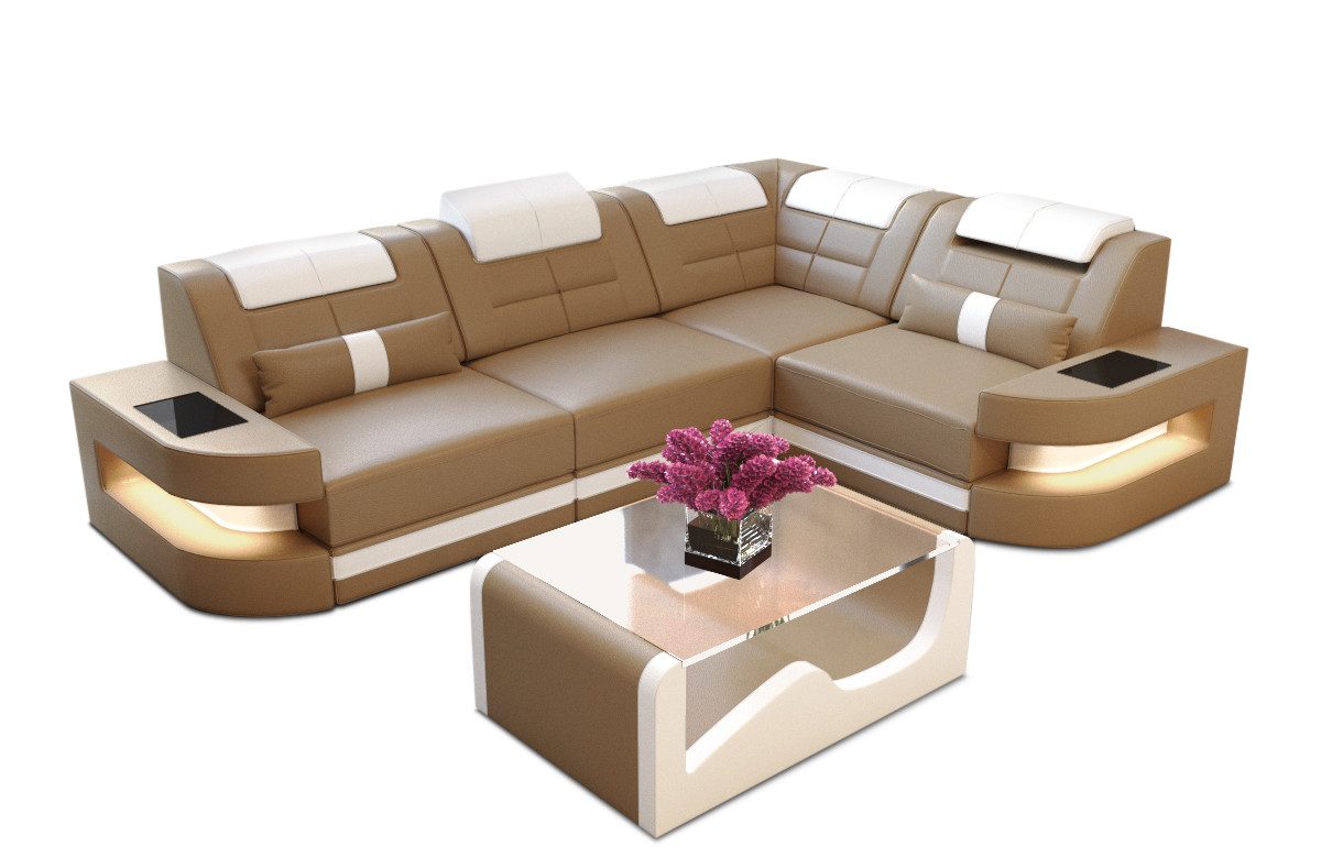 Sofa Dreams Ecksofa Leder Sofa Ledercouch günstig online kaufen
