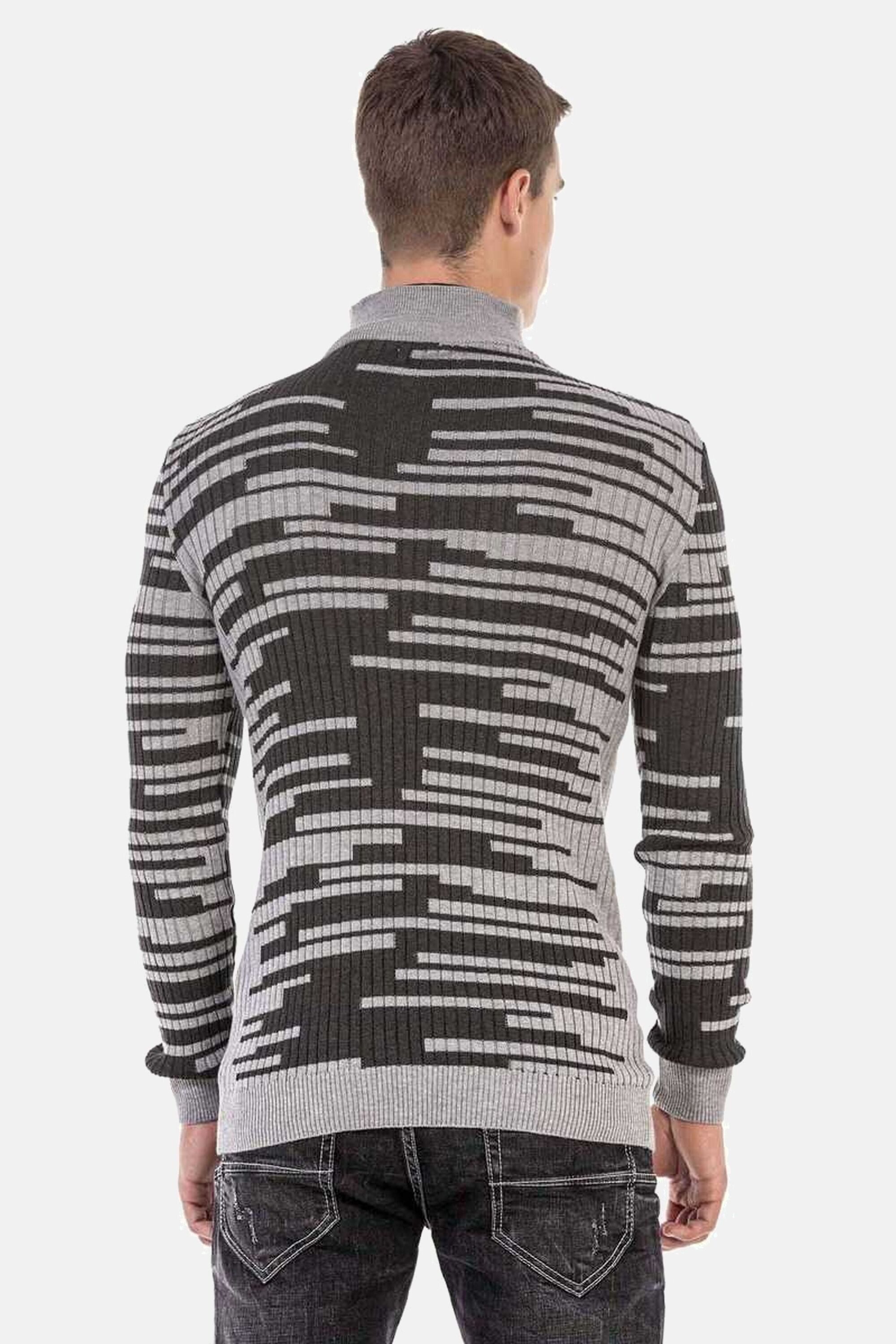 Cipo & Baxx Stehkragenpullover Pullover (1-tlg) mit Schnallenverschluss, CP günstig online kaufen