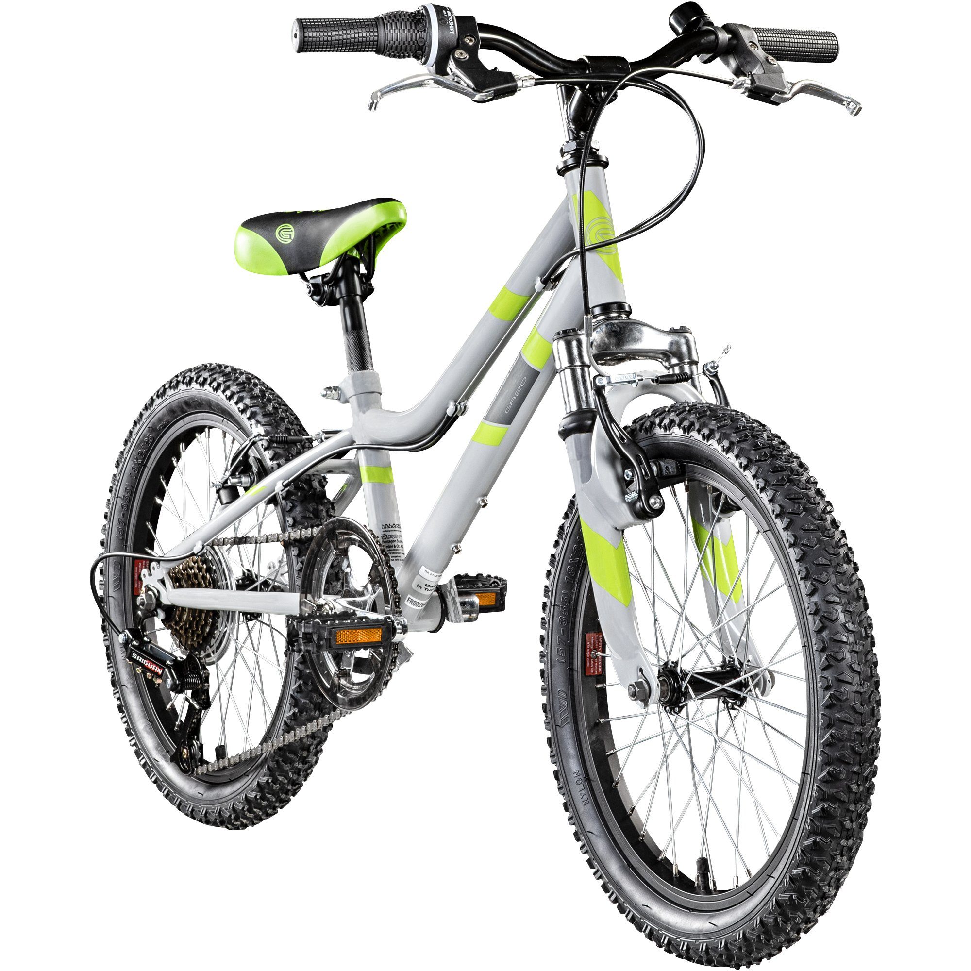 Galano Kinderfahrrad GA20, 7 Gang, Kettenschaltung, Kinderfahrrad 18 Zoll 115 130 cm Mädchen