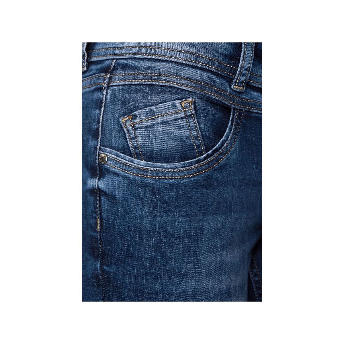 STREET ONE 5-Pocket-Jeans (1-tlg) blau