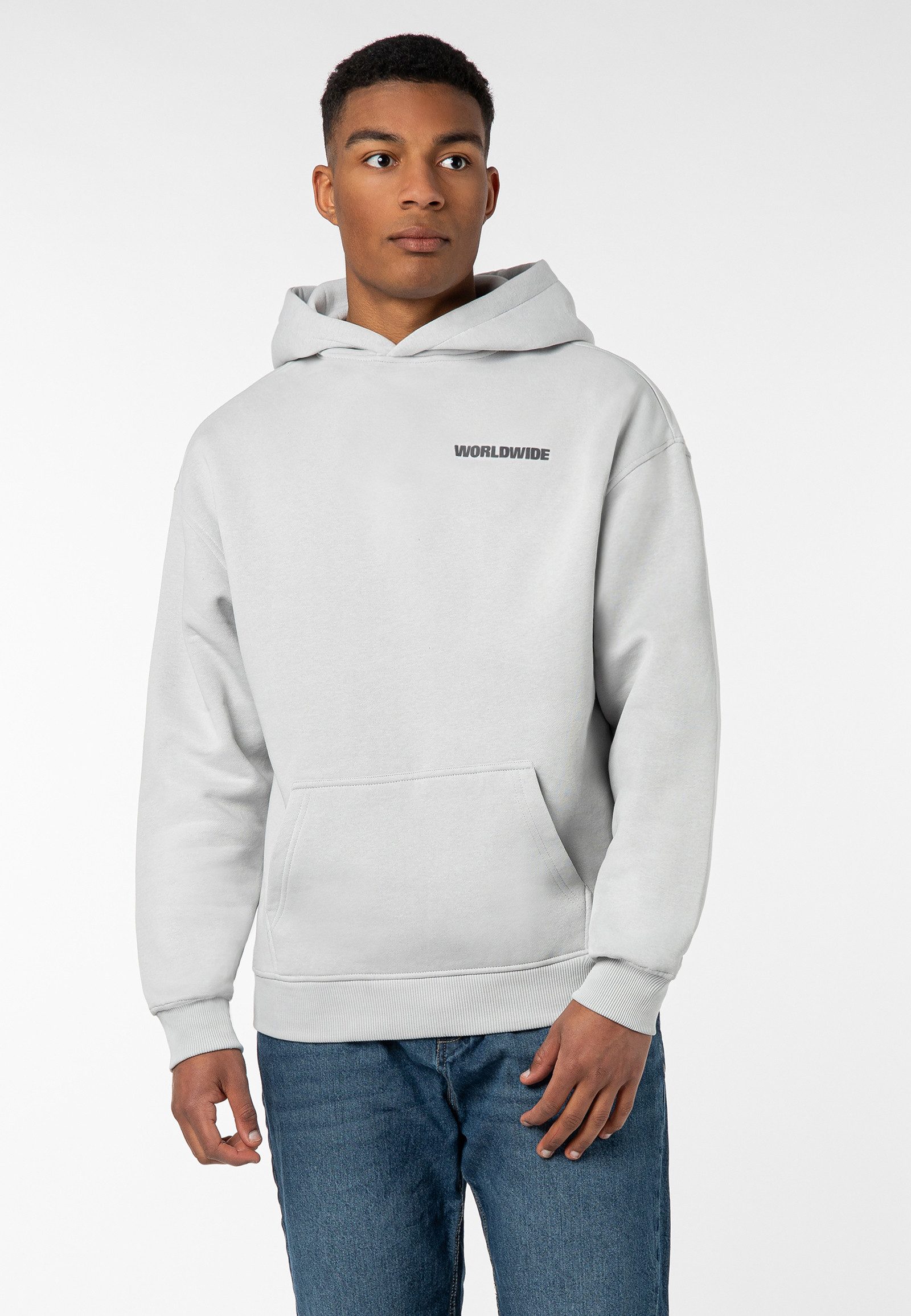 SUBLEVEL Hoodie Herren Kapuzenpullover Worldwide Print günstig online kaufen