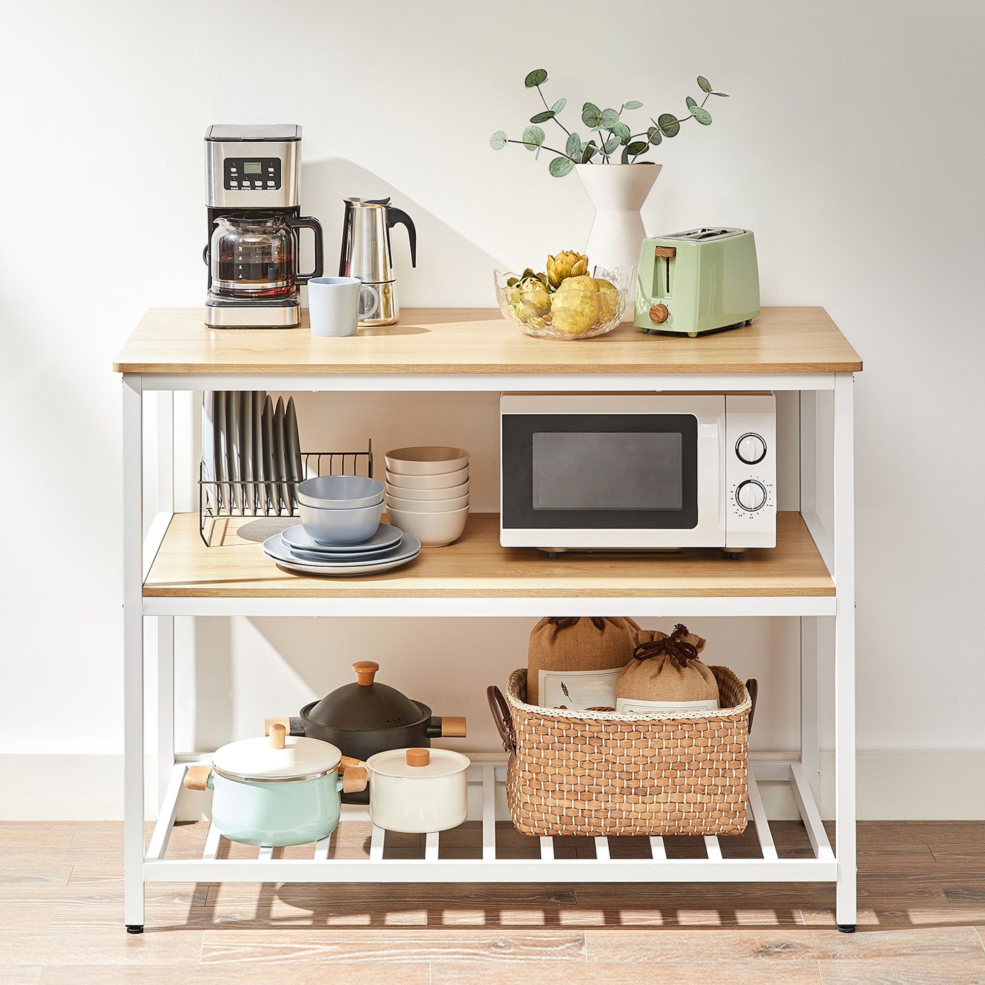 VASAGLE Küchenregal, Kücheninsel, Standregal, 60 x 120 x 90 cm (TxBxH) günstig online kaufen