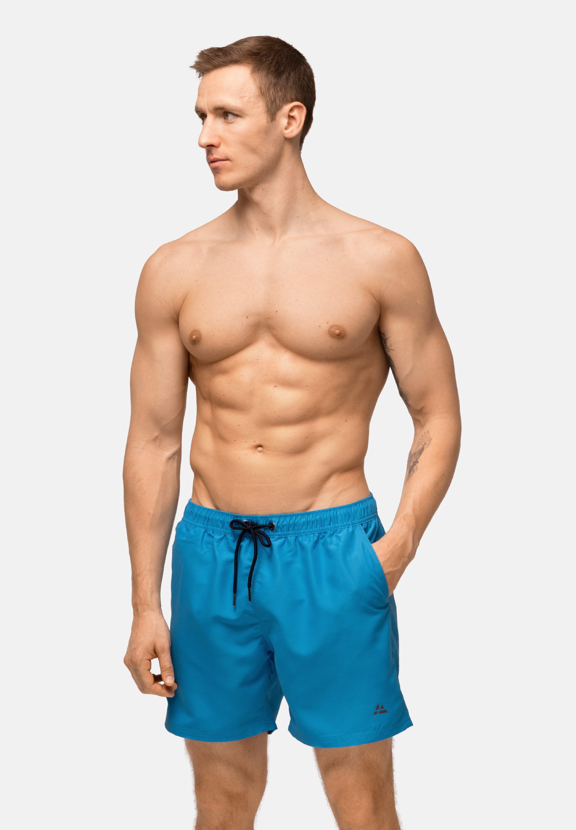 DANISH ENDURANCE Badehose Swim Shorts Herren Badeshorts mit Taschen, schnelltrocknend, recycelte Materialien