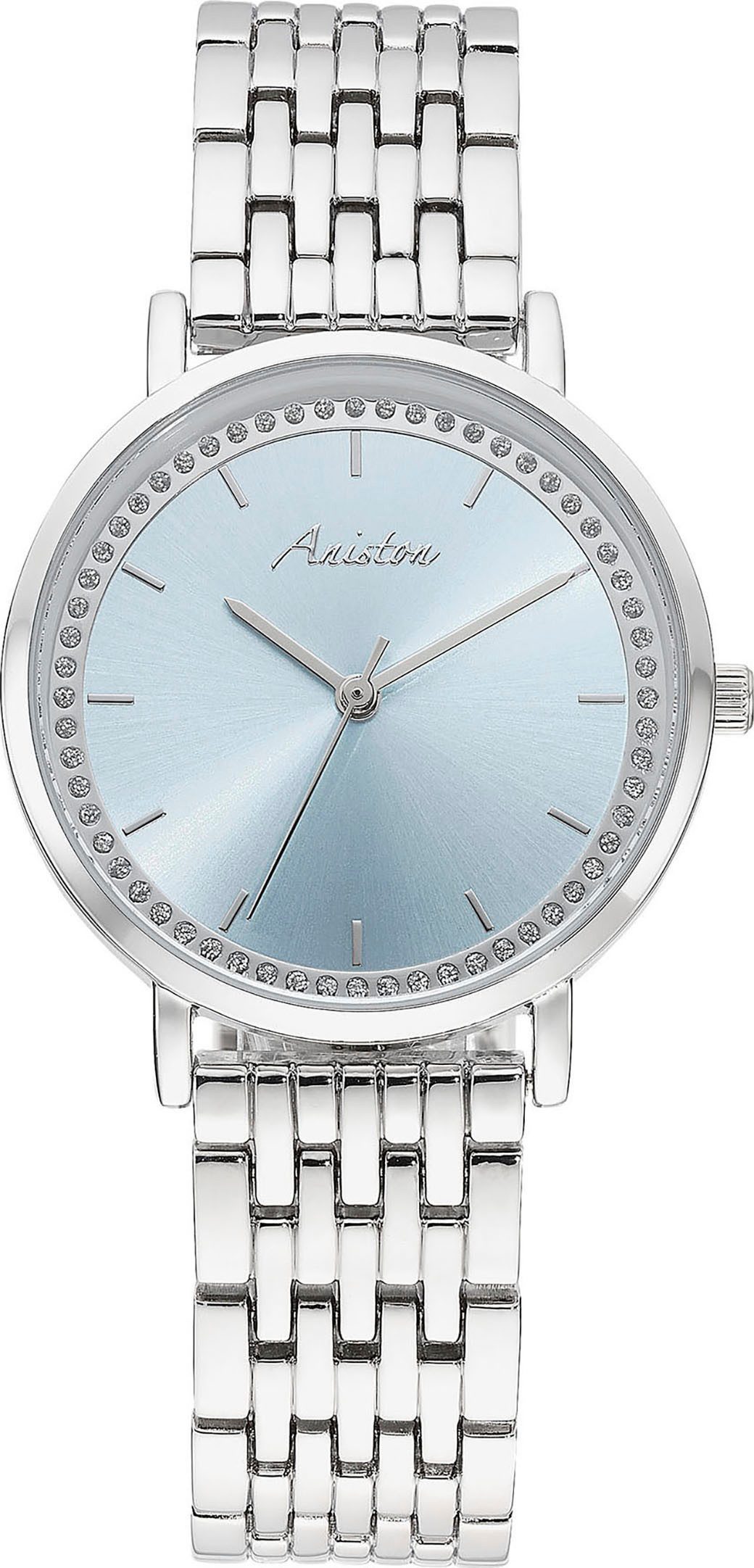 Aniston JEWELRY & WATCHES Quarzuhr, (Set, 2-tlg., mit Wechselband), Armbanduhr, Damenuhr, Ideal auch als Geschenk, neue Kollektion