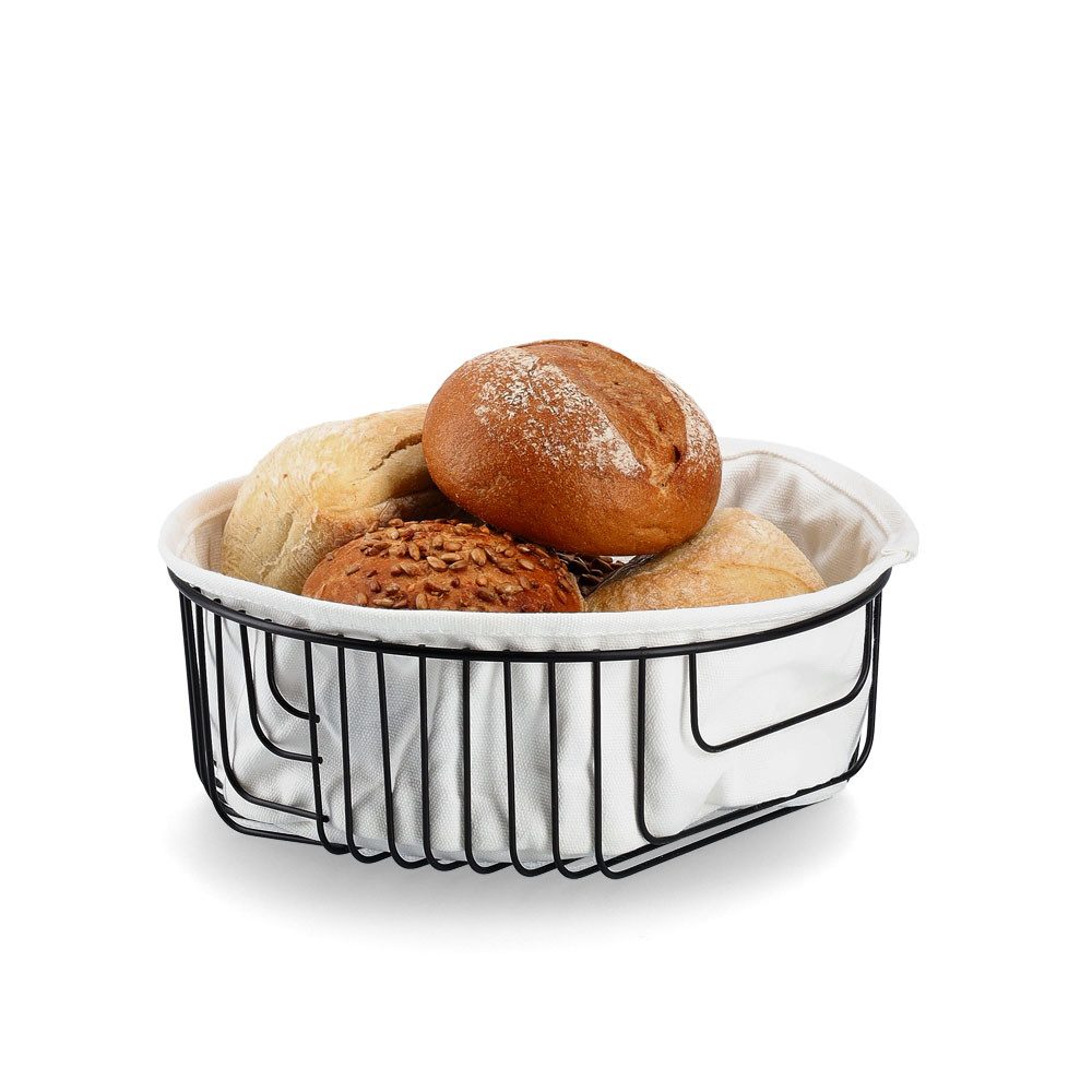 Zeller Present Brotkorb, Baumwolle, Metall, (1-tlg), Industrial-Stil, m. Beutel
