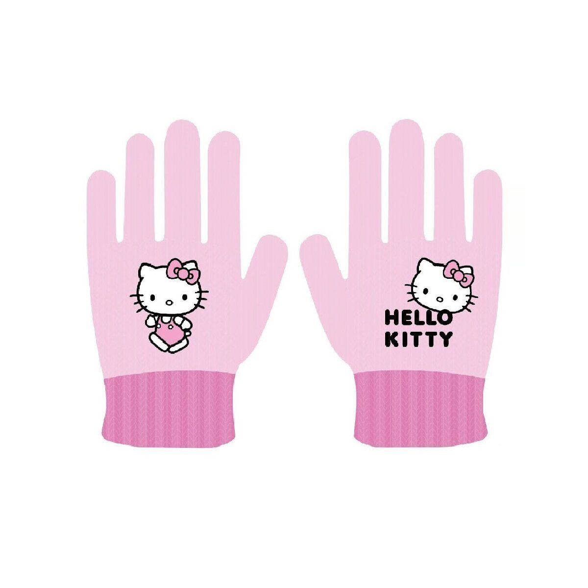 Hello Kitty Fleecehandschuhe Hello Kitty Walk Kinderhandschuhe Winter rosa
