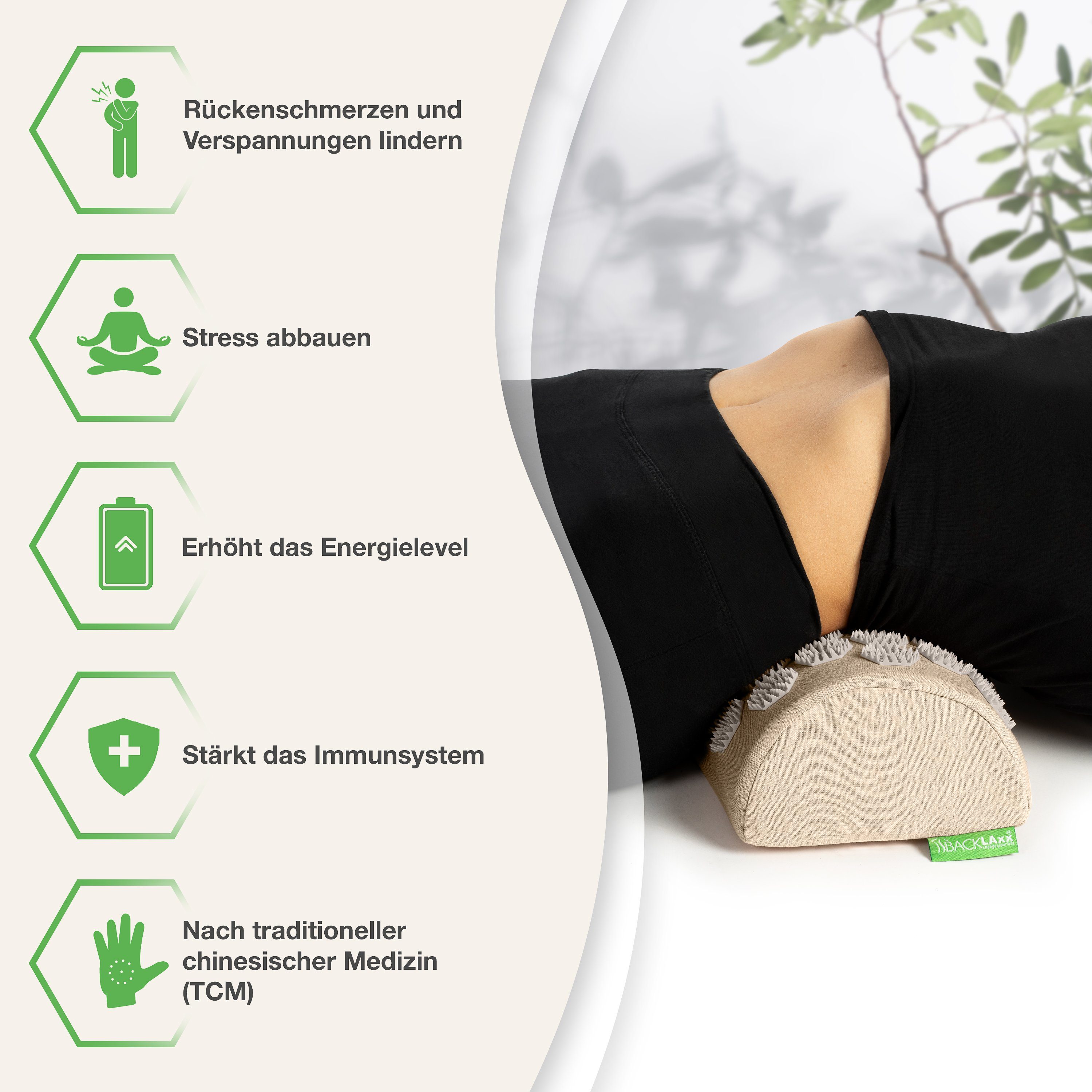 BACKLAxx® Nackenrolle Akupressur, Akupressur Kissen Nacken, günstig online kaufen