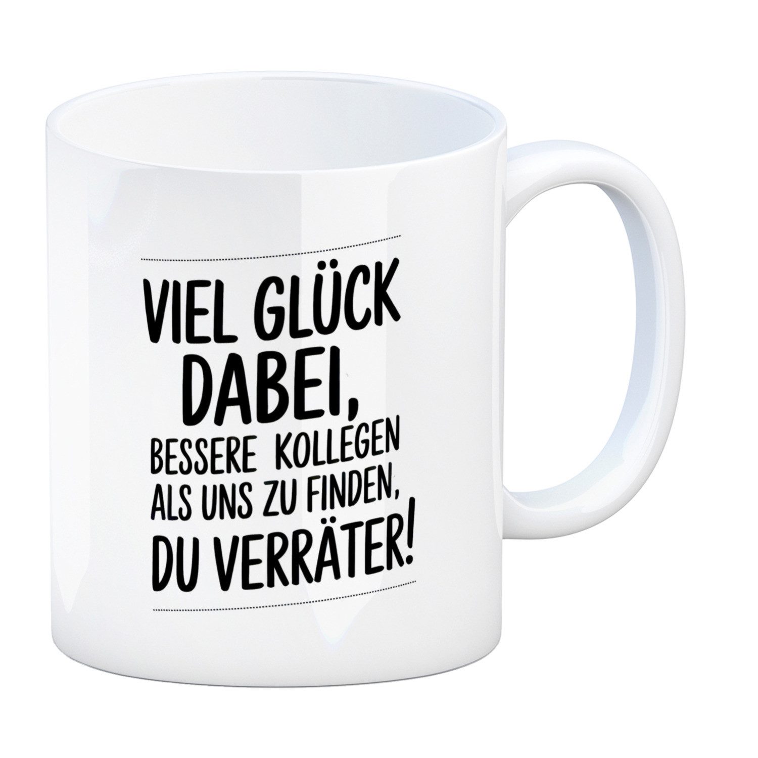 speecheese Tasse Kollegen Abschied Чашки - du Verräter