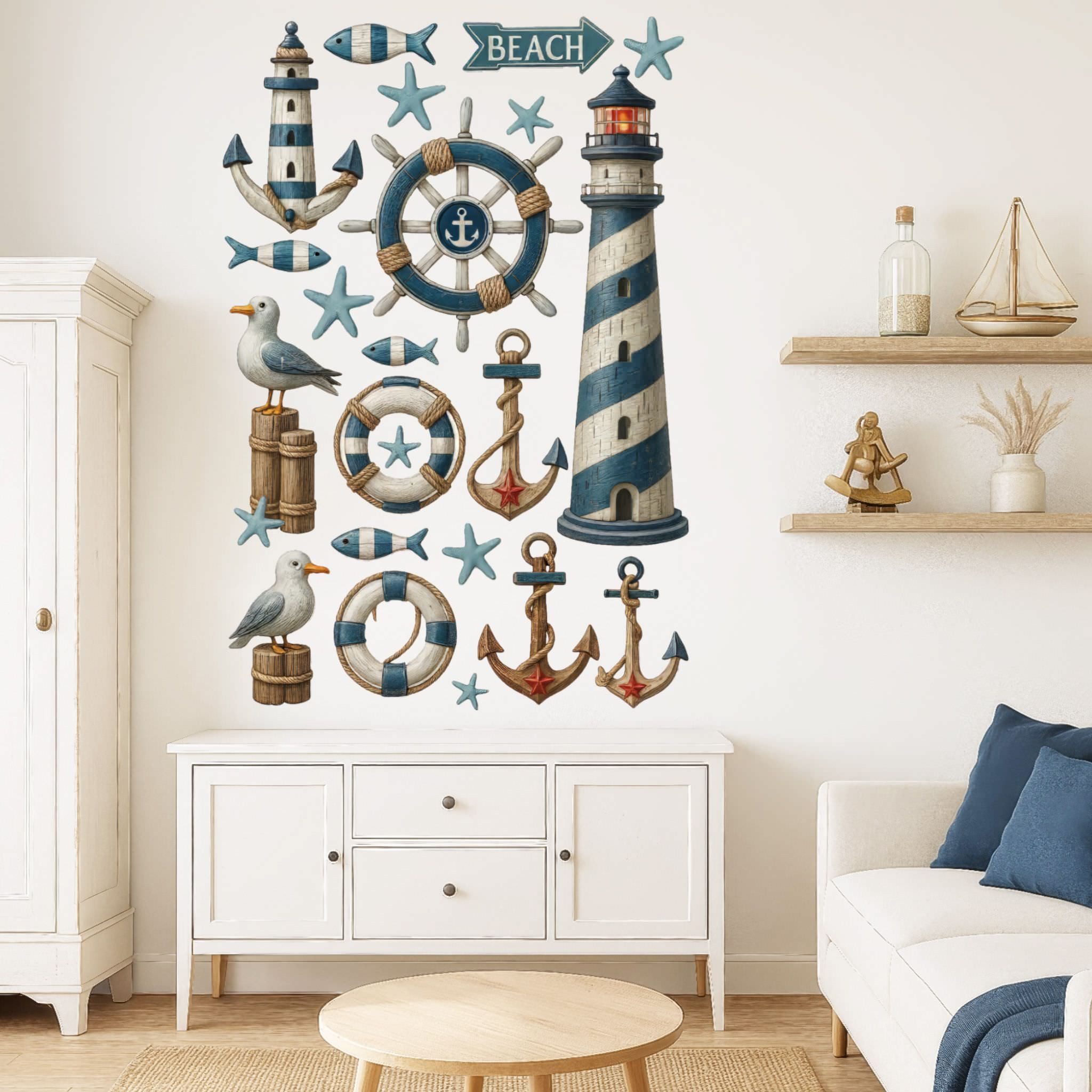 Sunnywall Wandtattoo Aufkleber Maritim Set – günstig online kaufen
