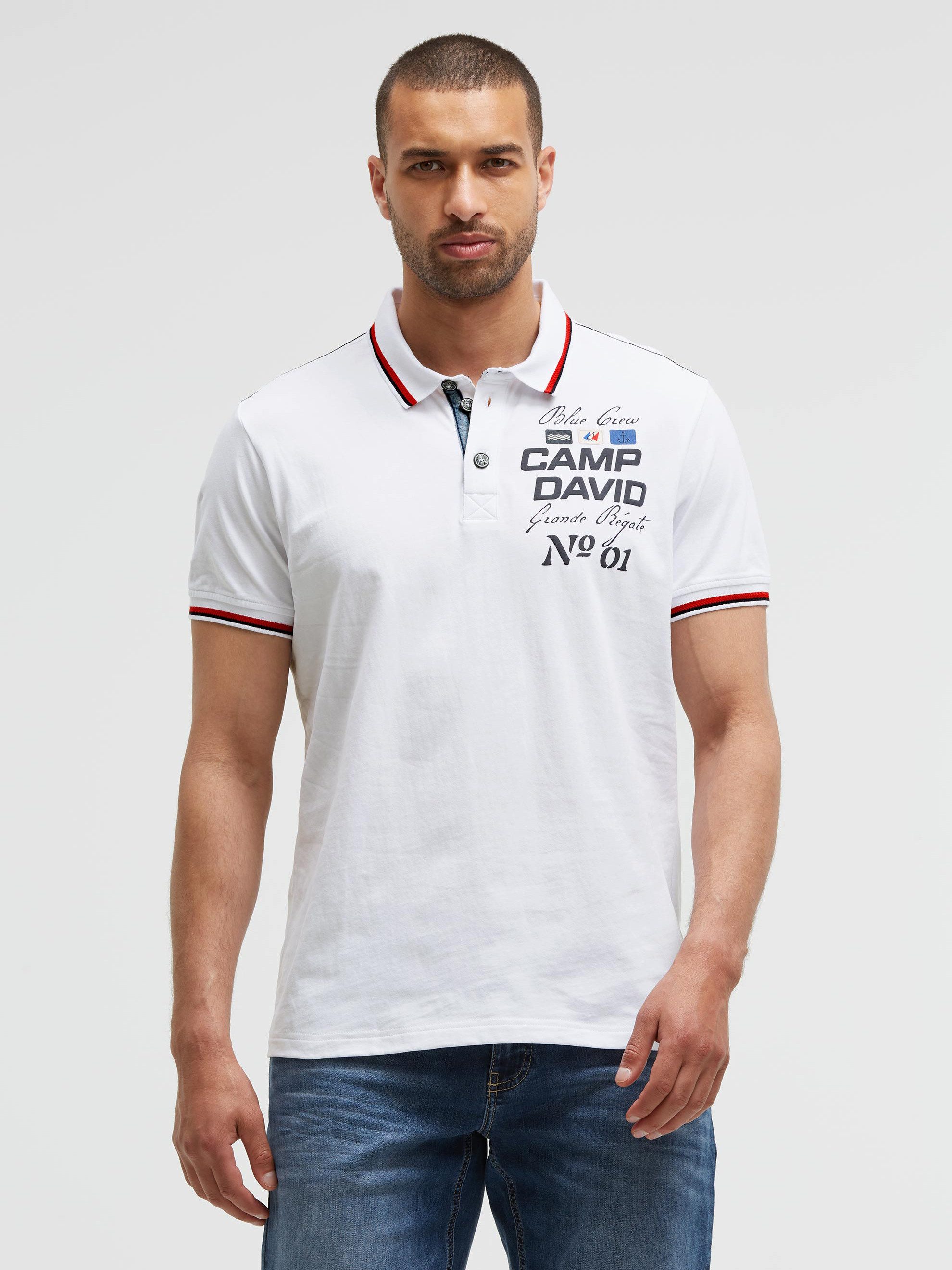CAMP DAVID Poloshirt aus Baumwolle