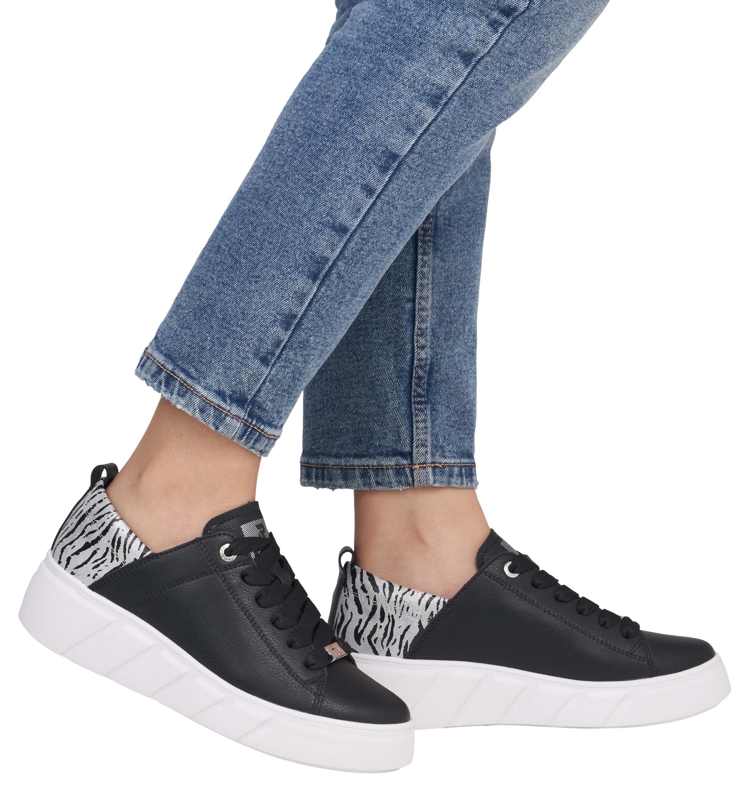 RIEKER Sport Plateausneaker, Schnürschuh, Halbschuh, Freizeitsneaker günstig online kaufen