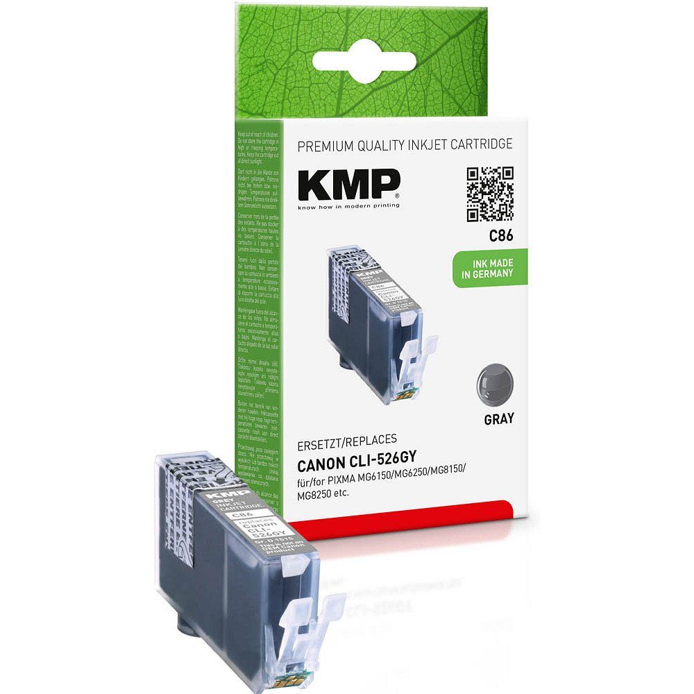 1 1-tlg) ERSETZT Tinte gray CLI-526 - KMP Canon Tintenpatrone (1 Farbe, C86