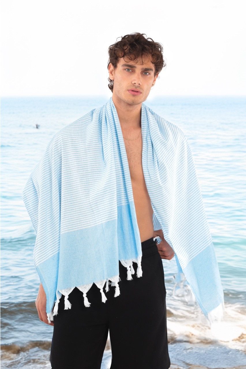 herémood Hamamtuch Luxuriöses Saunatuch, großes Strandtuch, 90x170 cm, vorg günstig online kaufen