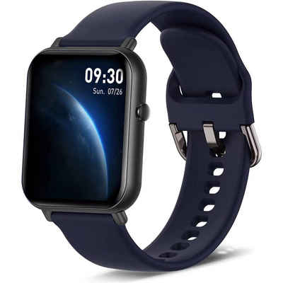 Mutoy Smartwatch, Fitness Tracker Uhr für Damen Herren Smartwatch Smartwatch (1,69" HD Voll Touchscreen Zoll), IP67 Wasserdicht, Uhren Watch für Android IOS, Pulsmesser Schrittzähler Schlafmonitor Aktivitätstracker