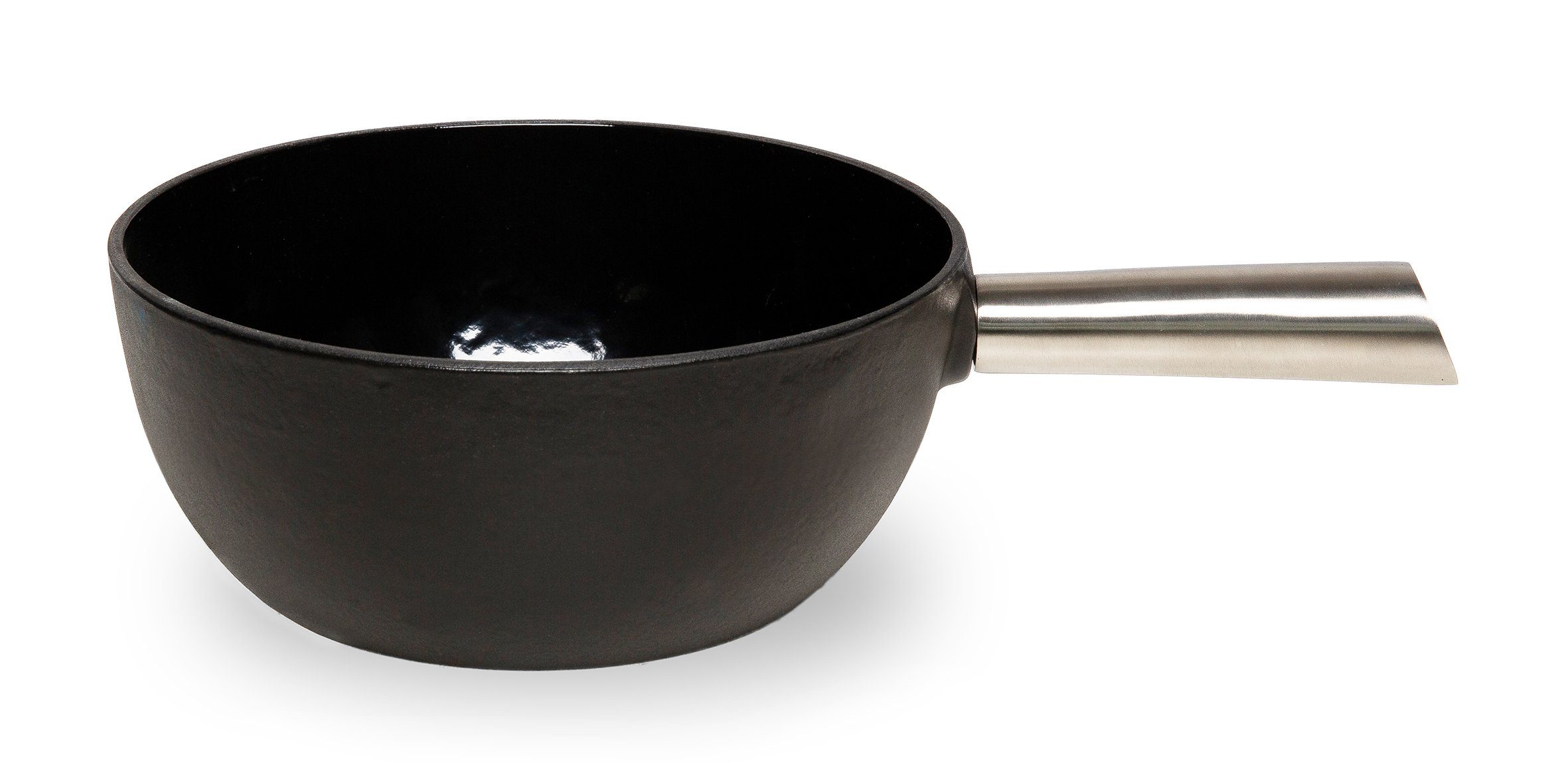 Stöckli Fonduetopf Stöckli Käsefonduecaquelon Elégance Guss, Ø 21 cm, schwarz