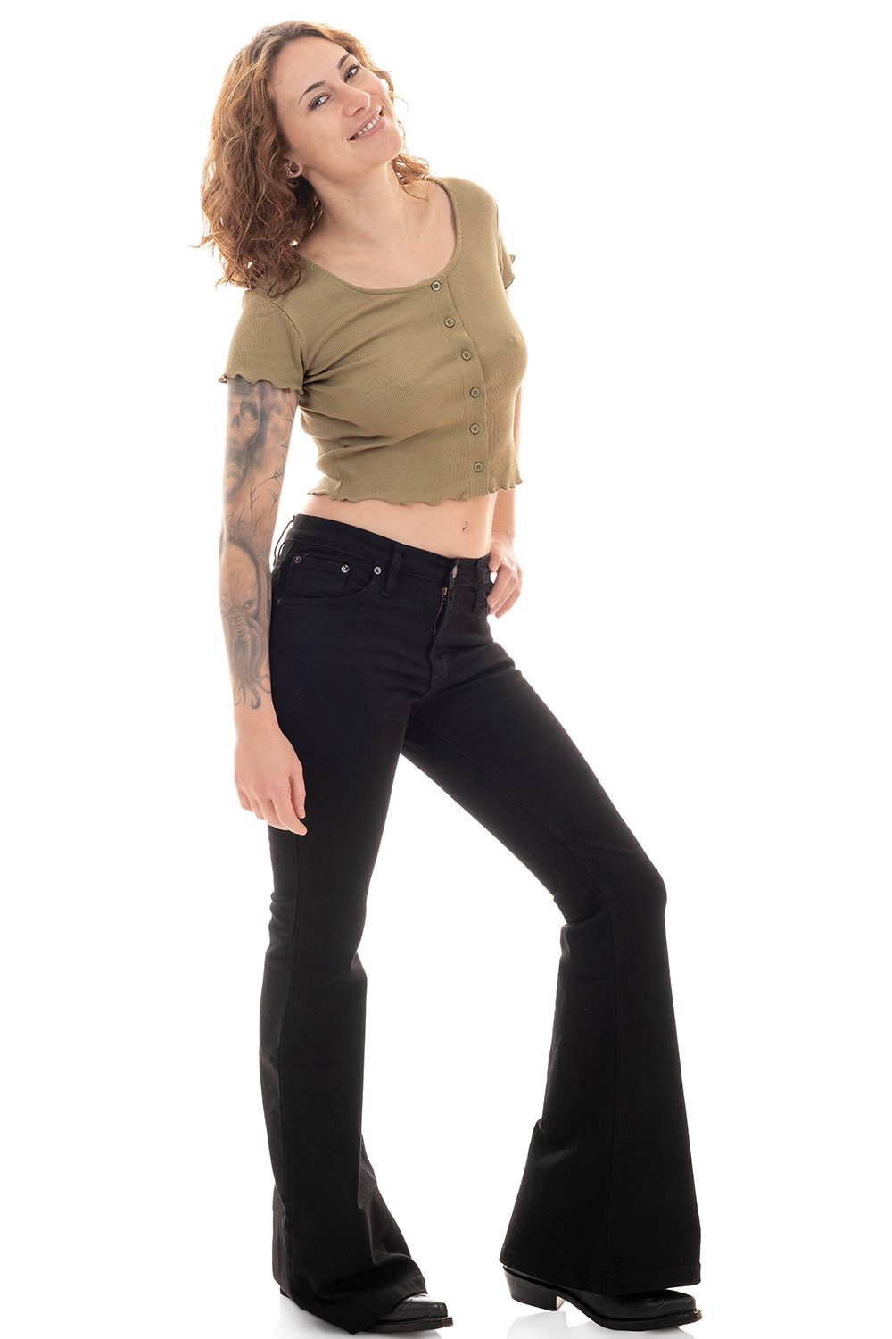 Comycom Schlagjeans BlackBlack für Damen