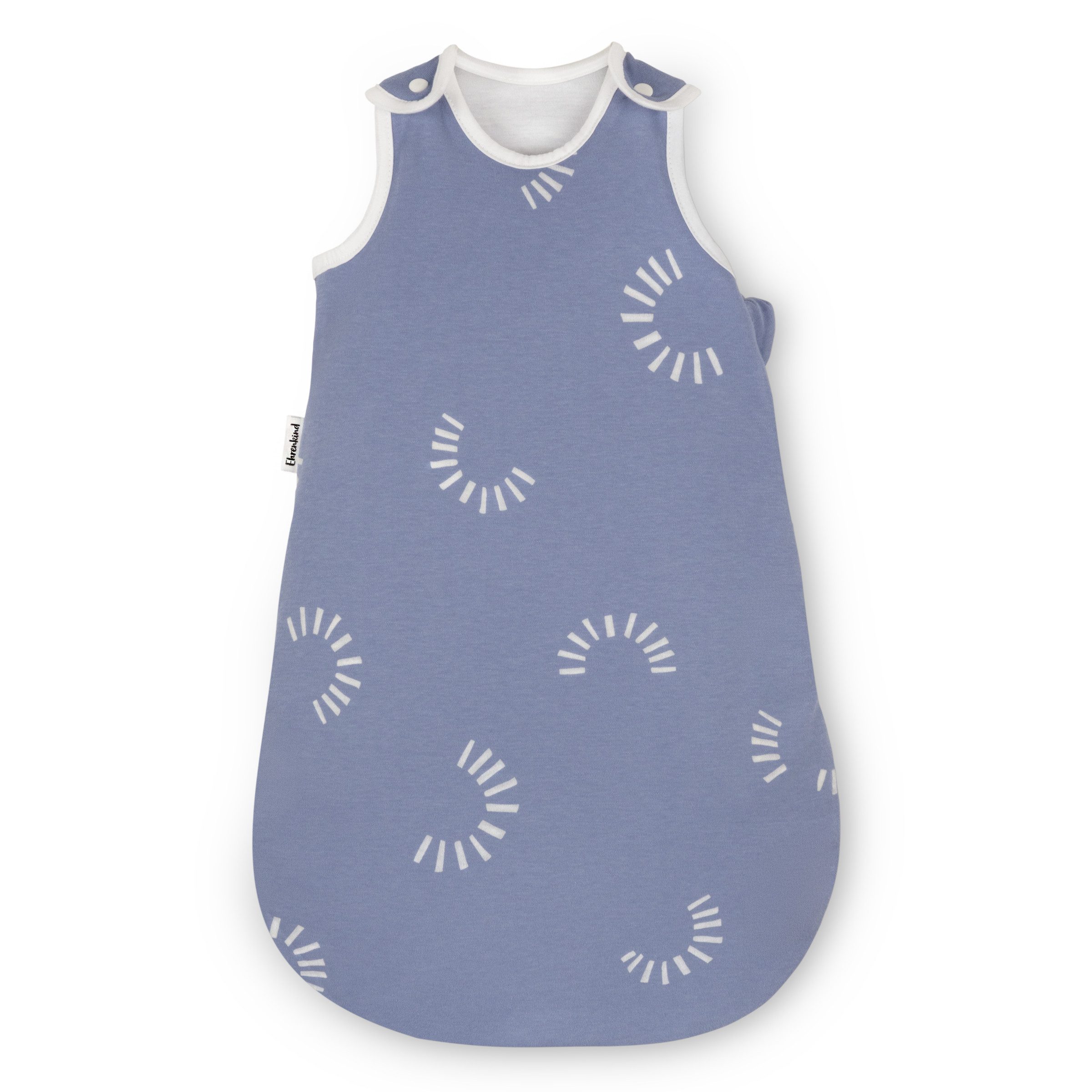 Ehrenkind Babyschlafsack Sommer, Rund, Bio-Baumwolle (Standard by OEKO-TEX, 100% Bio-Baumwolle, Sommerschlafsack, 1.0 TOG), Schlafsack Baby, Baby Schlafsack