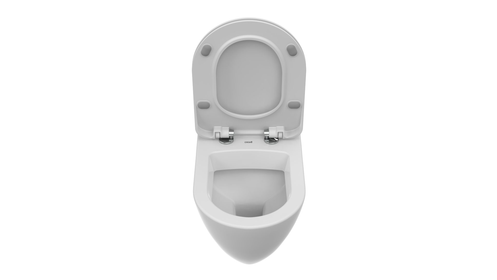 Furni24 Tiefspül-WC Terra Hänge WC ohne Hygienedusche, weiß
