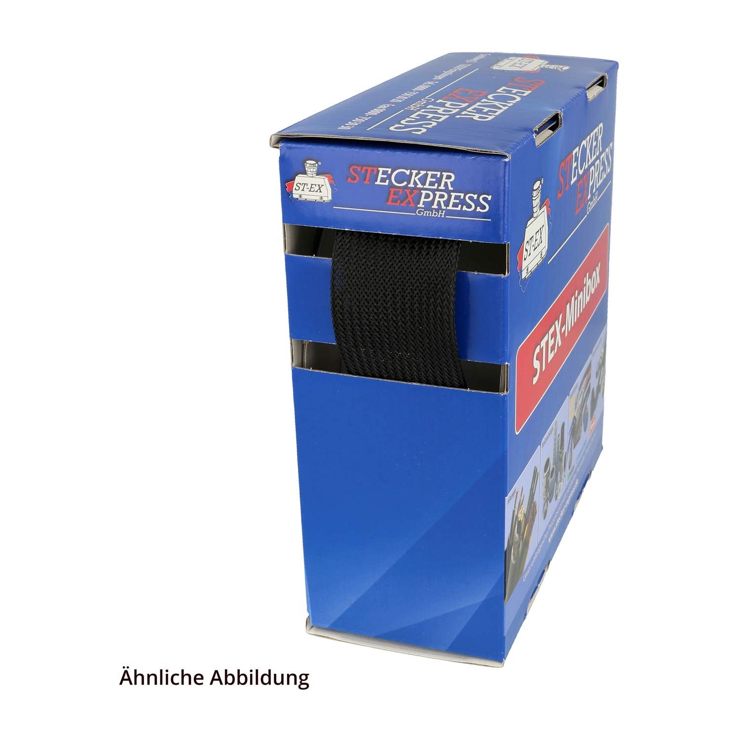 Flexa Geflechtschlauch Titel:Minibox HG-PET schwarz Hohlgeflechtschlauch PET-Monofile Einsat