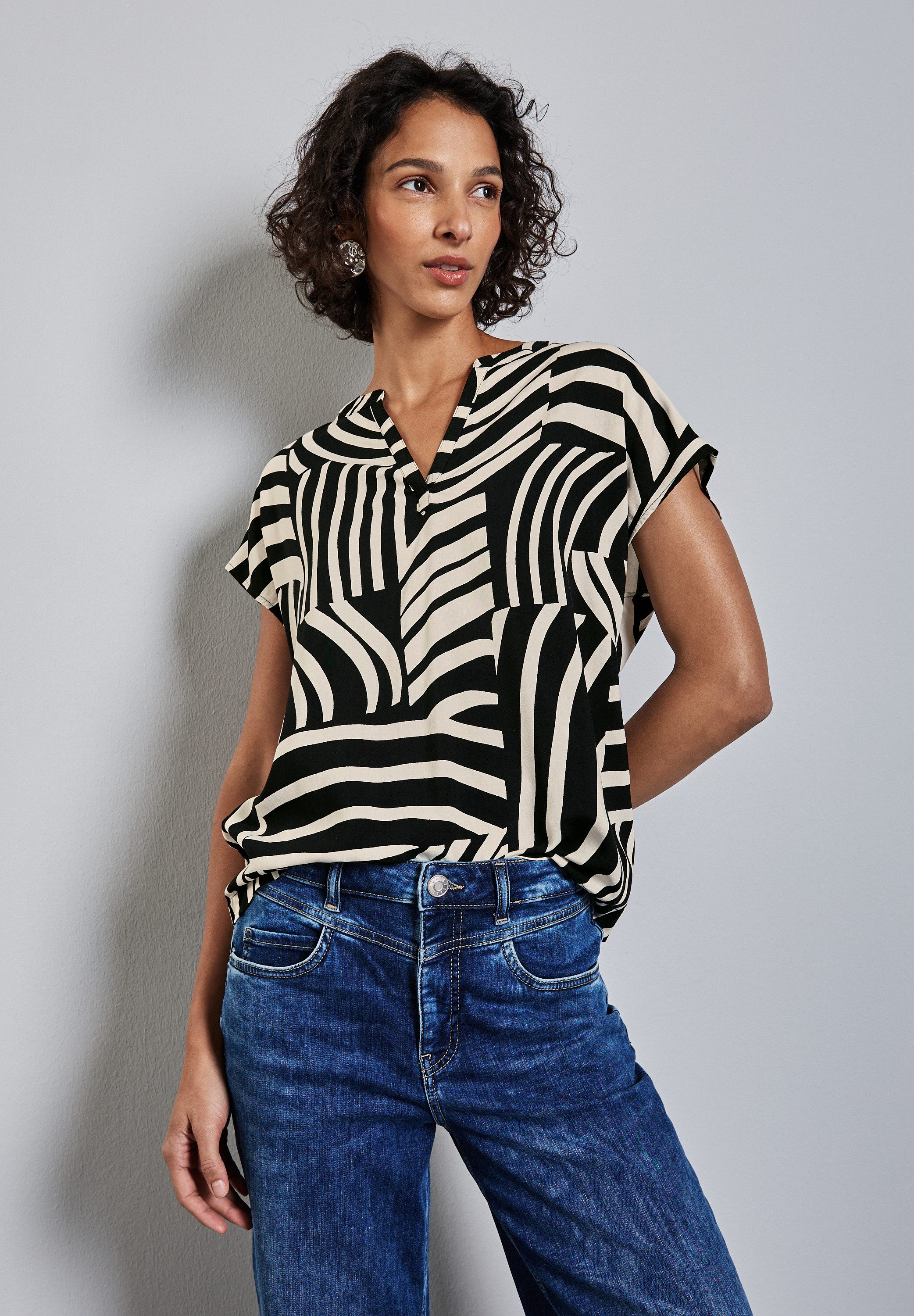 STREET ONE Hemdbluse aus softer Viskose