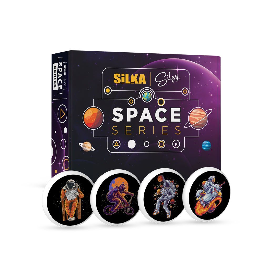 SiLKA Radiergummi Silka 36 Stück SPACE Radiergummis, Set EN71