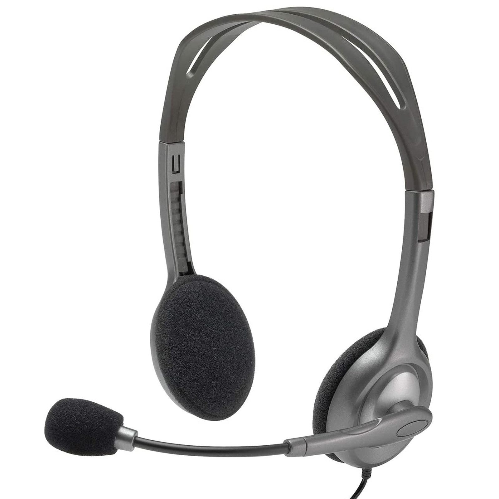 Logitech H110 PC-Headset (Stereo Kopfhörer mit Mikrofon für den Einsatz im z.B. Home Office)
