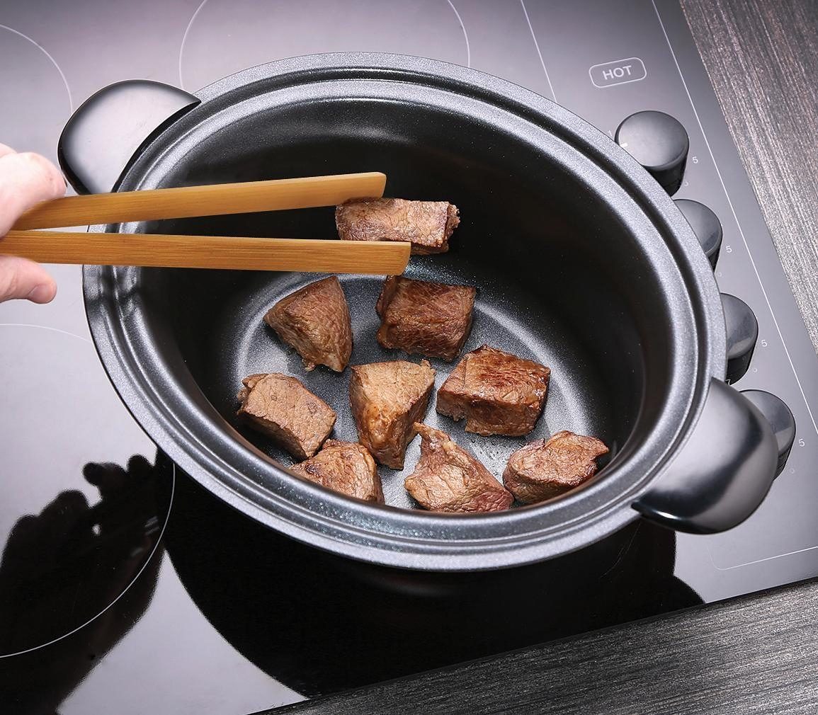 RUSSELL HOBBS Schongarer Cook@Home 22740-56, 160 W, Edelstahl, 3,5l Gartopf, 3 Temperatureinstellungen & Warmhaltefunktion