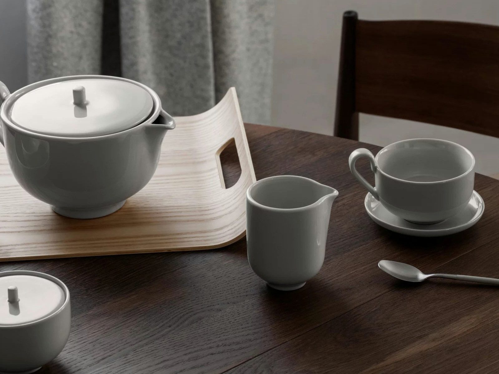 blomus Besteck-Set MAXIME Kuchengabel-Set mourning dove 4tlg, Edelstahl matt, Kunststoff