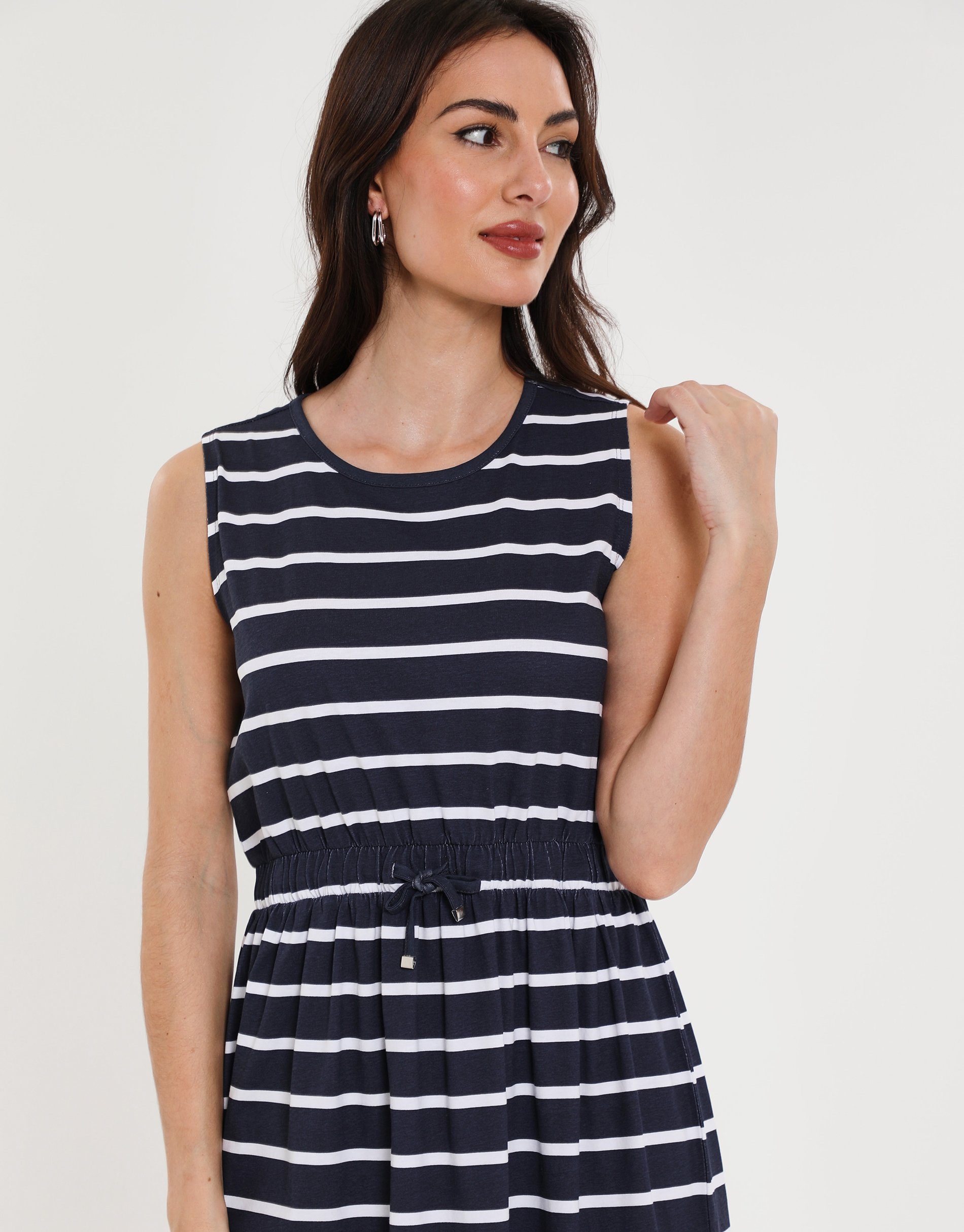 - THB Hopper gestreift Threadbare Sommerkleid Dress Stripe Midi