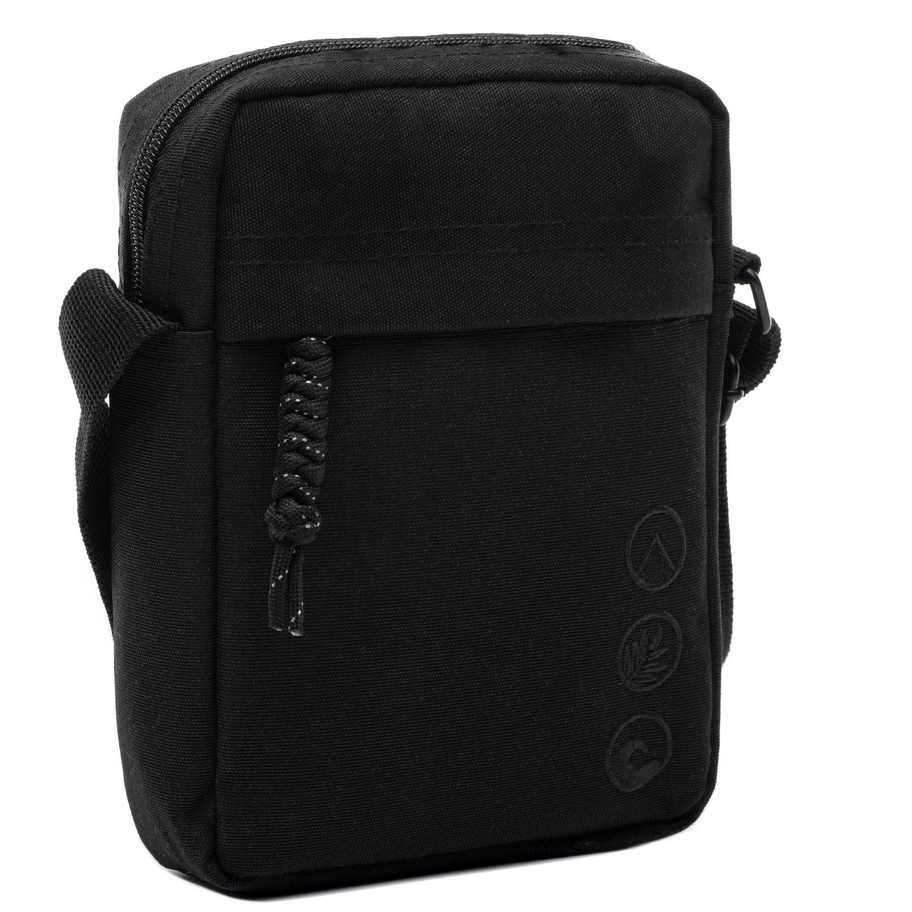 SONS OF ALOHA Umhängetasche Cross-Body Bag OAHU Sling Bag schwarz, Umhängetasche, Cross-Body Bag, unisex, recyceltes PET, schwarz