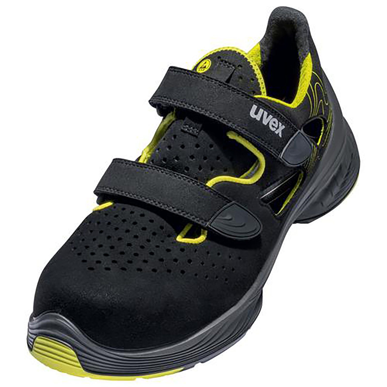 1 G2 Sandalen S1 schwarz, gelb Weite 14 Sicherheitsschuh