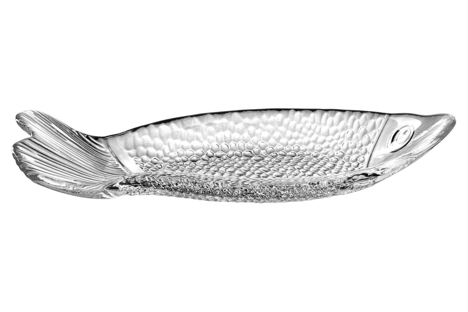 LEONARDO Тарелка обеденная SALERNO, 30 x 11 cm, Transparent, Glas, Stapelbar, (1 St), nur für Handwäsche