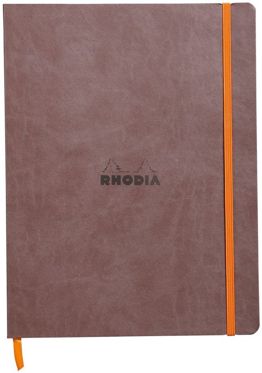 Notizbuch Notizbuch Flex 19x25cm liniert 90g/qm 80 Blatt schokolade