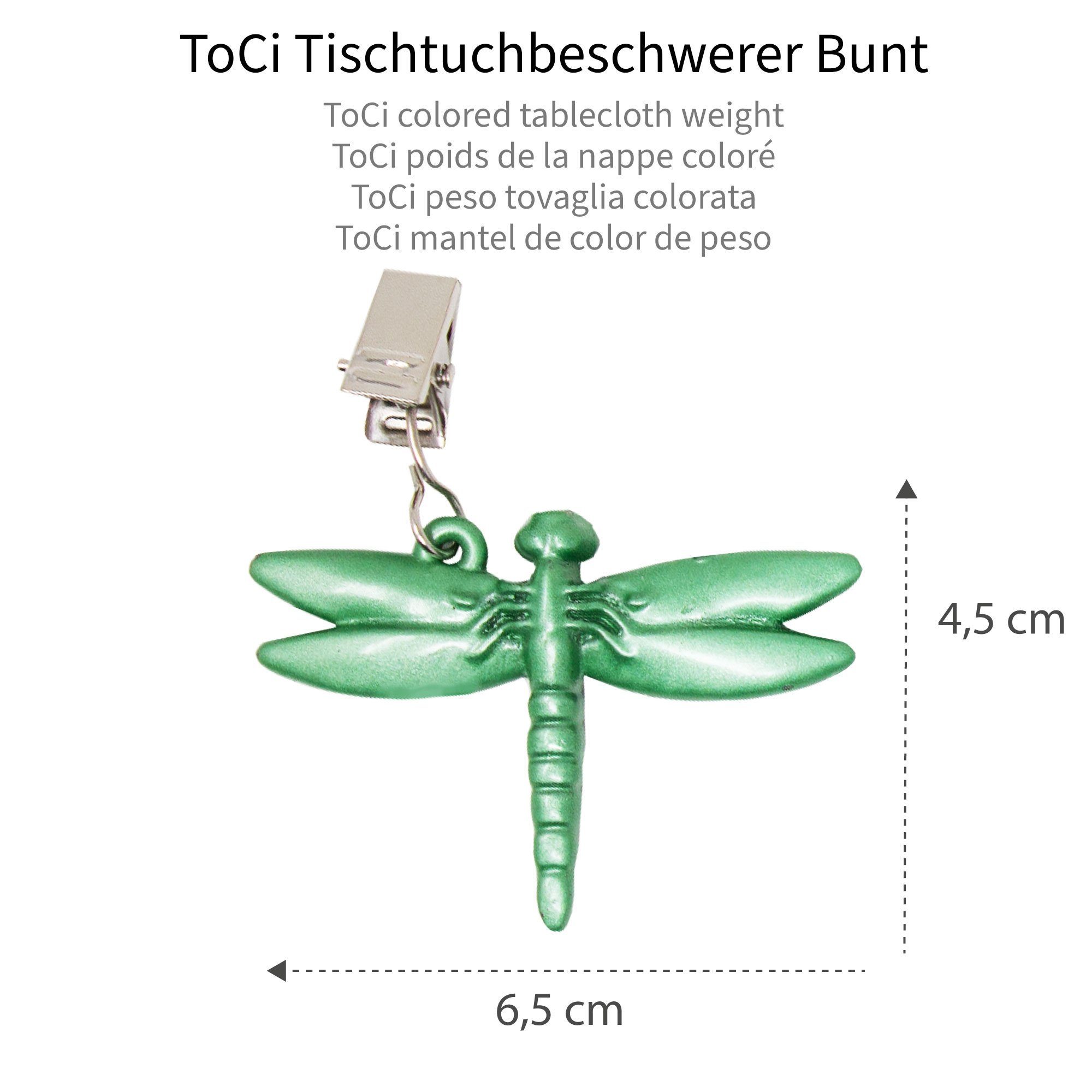ToCi Tischtuchklammer Tischtuchklammer Tischdeckenbeschwerer Bunt 8er Set - Color Mix – Bild 5 von 5