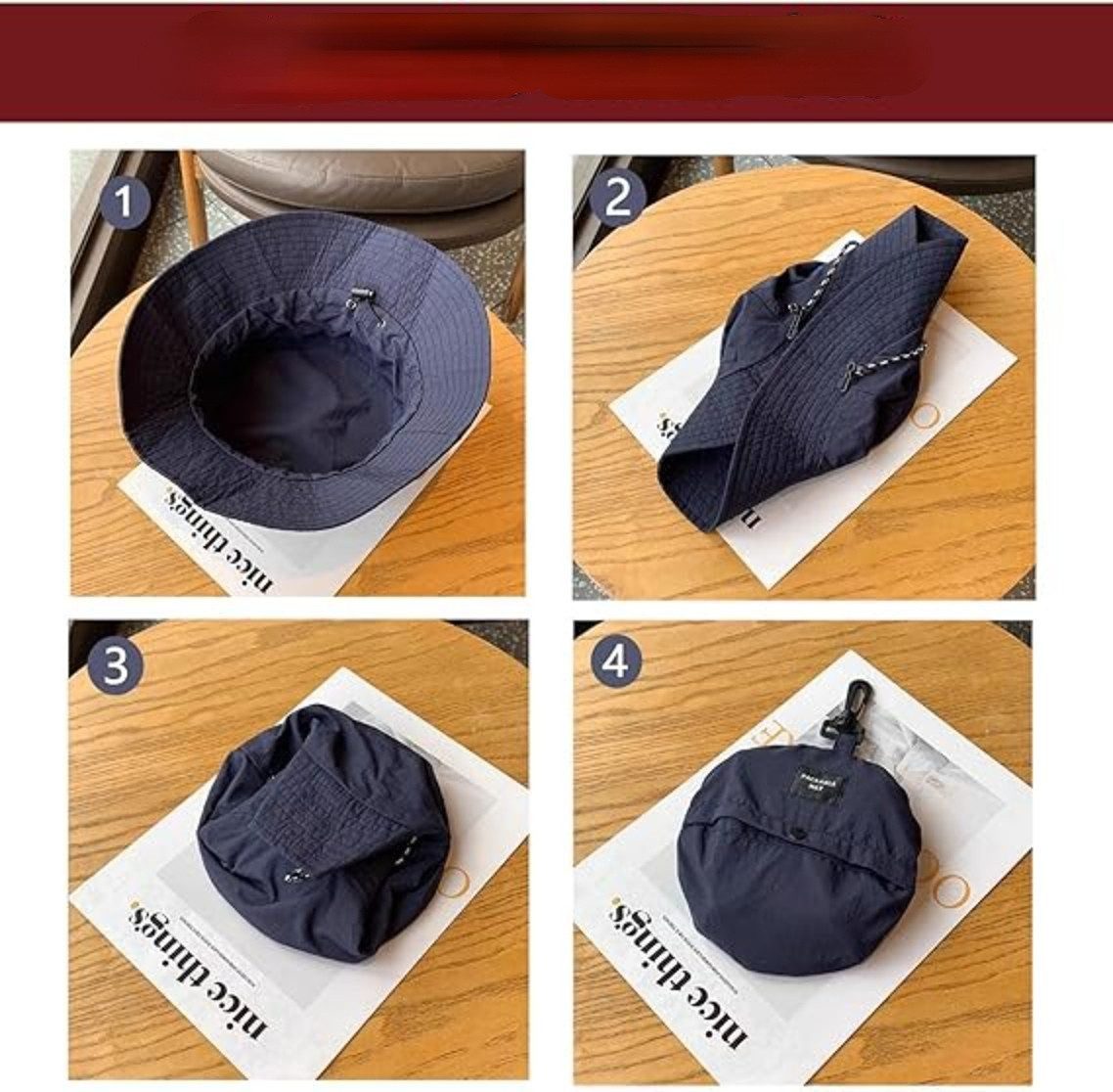 Blusmart Fischerhut Wasserdichter Bucket Hat Wanderhut (Faltbarer, UV-geschützter Strand-Sonnenhut, Wasserdicht und schnelltrocknend, Einheitsgröße) Geeignet für Männer und Frauen