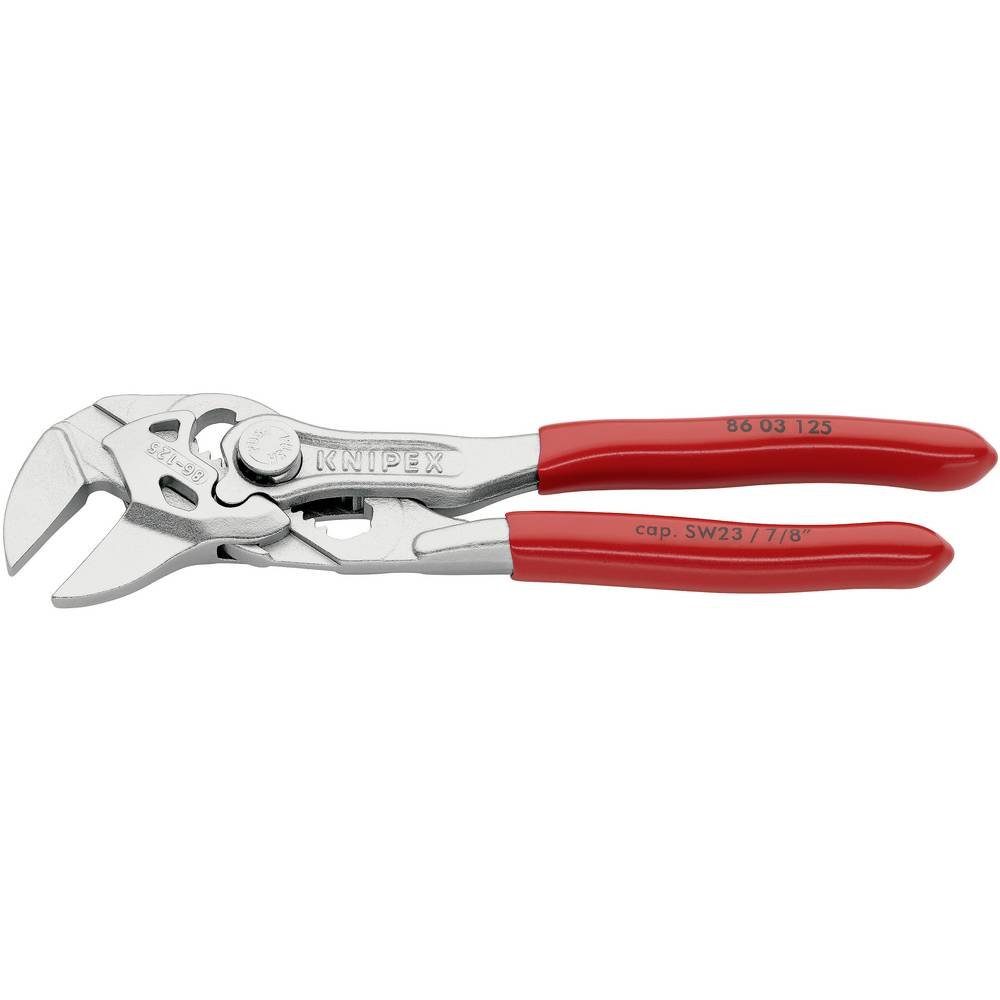 Knipex Wasserpumpenzange Mini-Zangenschlüssel vernickelt 125 mm 86 03 125
