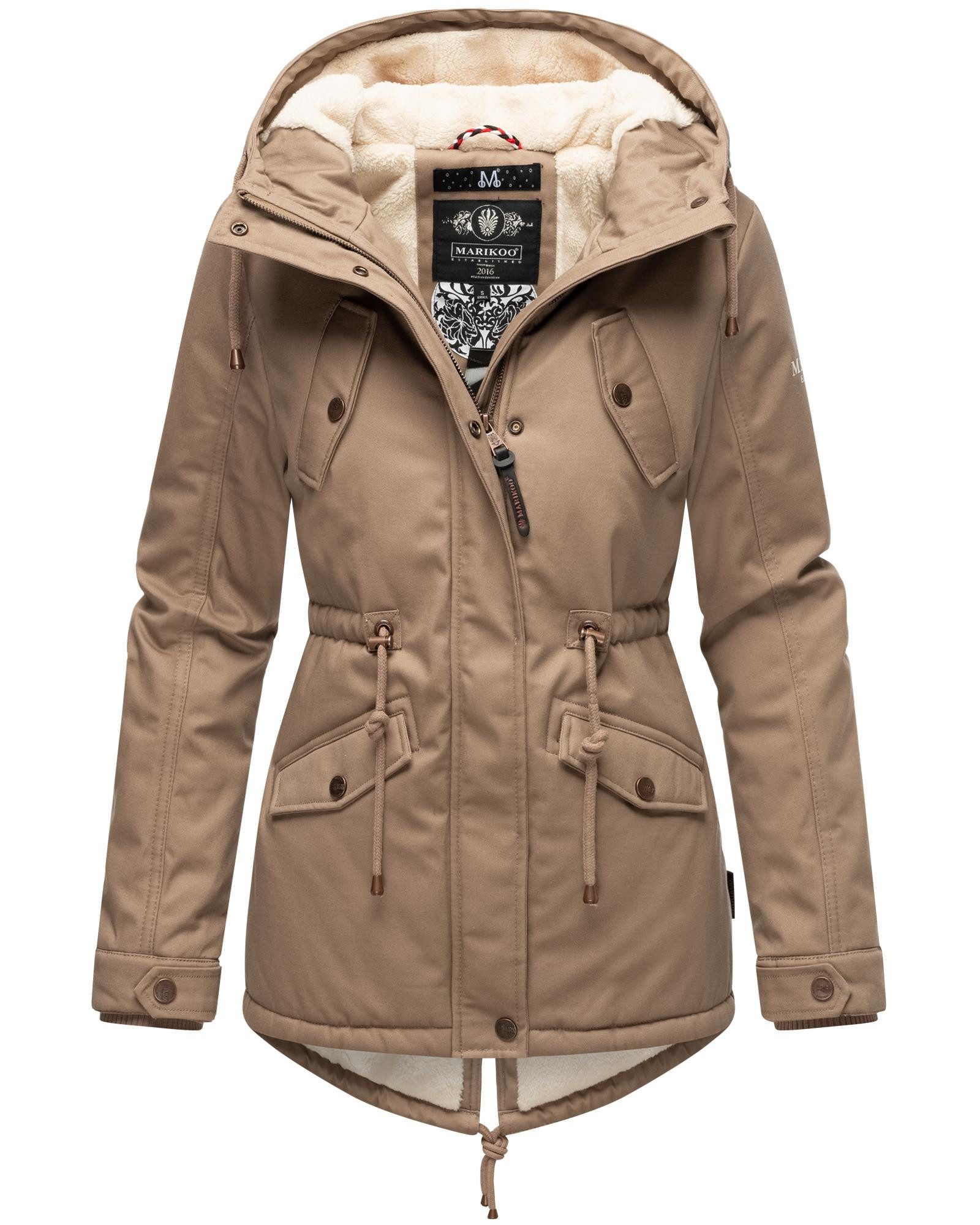 Marikoo Winterjacke Manolya stylischer Kurzmantel mit günstig online kaufen