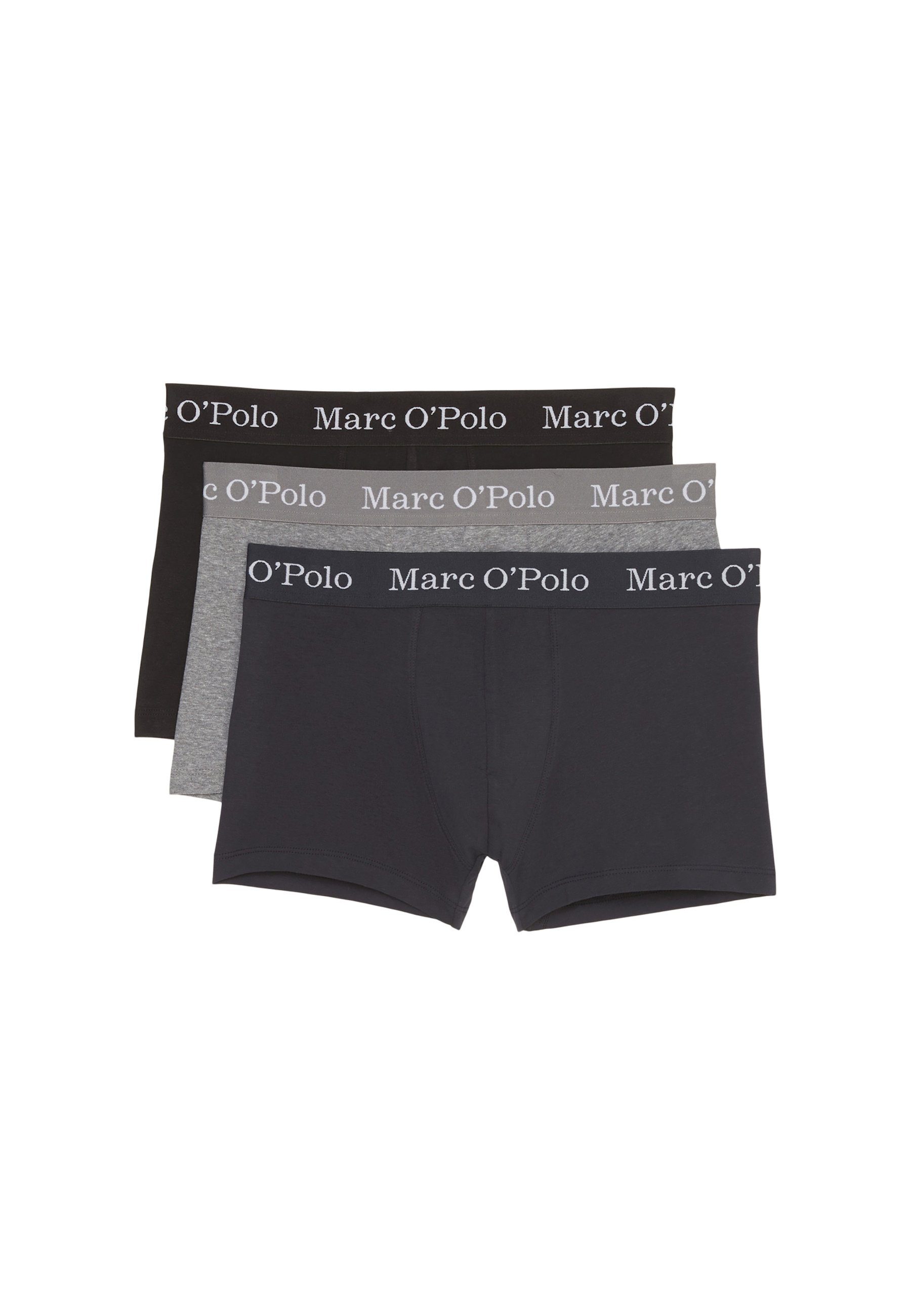 Marc O'Polo Boxershorts Boxershorts Basic Unterhosen Dreierpack (3-St) Black/Navy/Grey Melange