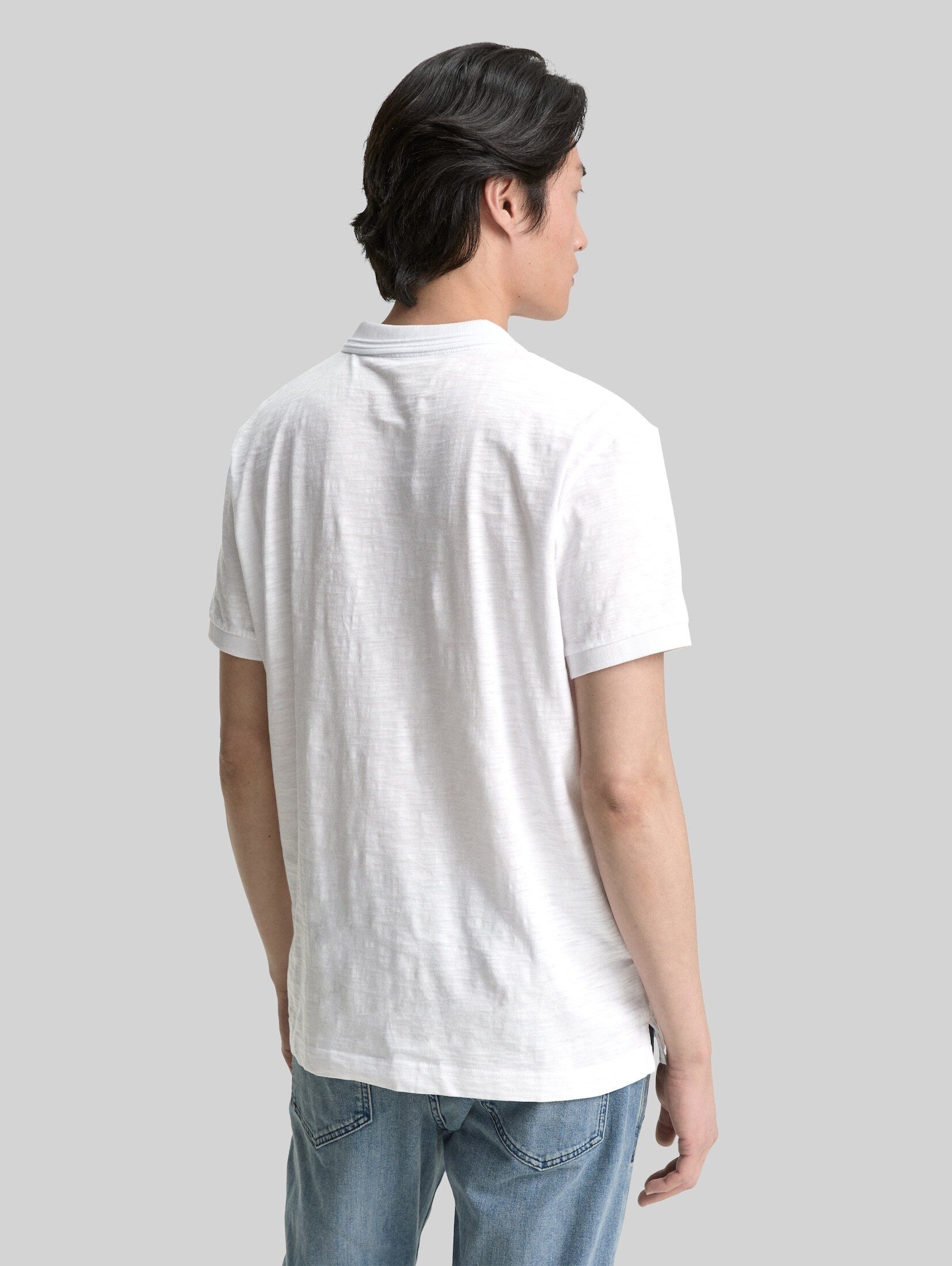 TOM TAILOR Poloshirt Poloshirts Poloshirt aus Baumwolle mit Print