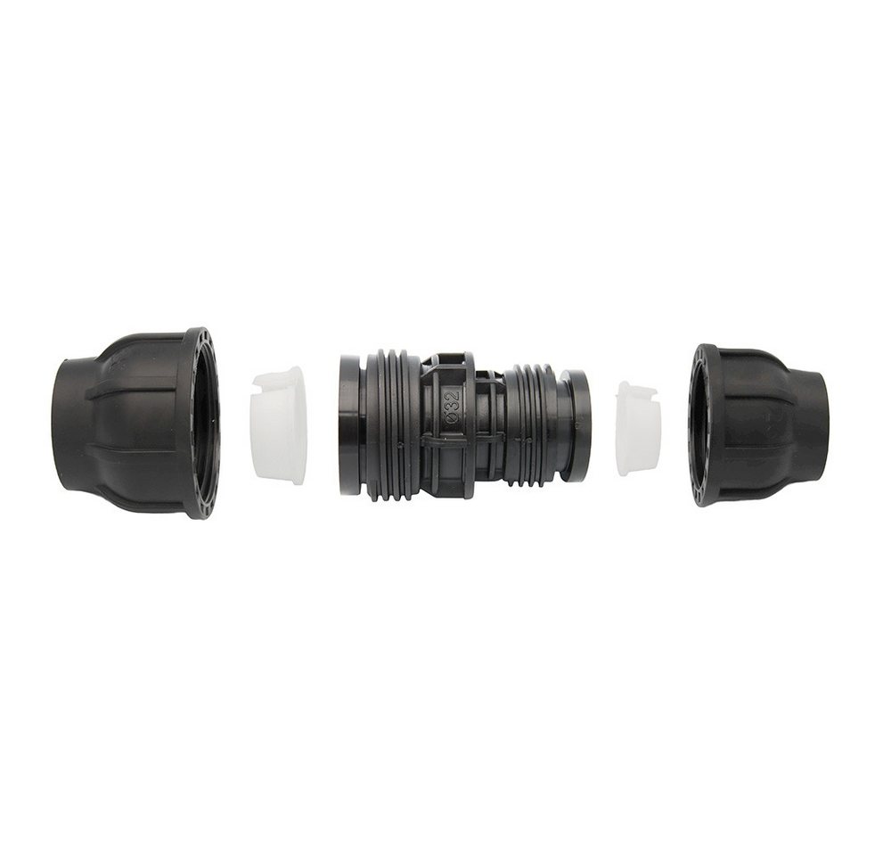 Thumbnail - GEBO Steckfitting PE Rohr Kupplung 32x25 mm Reduzierung Verjüngung Verschraubung