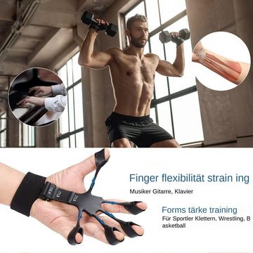 yozhiqu Handmuskeltrainer Griffkraftgerät, Fingerkrafttraining, Fitnessgerät, Handgelenkskraft, Fingertrainer mit 6 Widerstandsstufen, Handkrafttraine