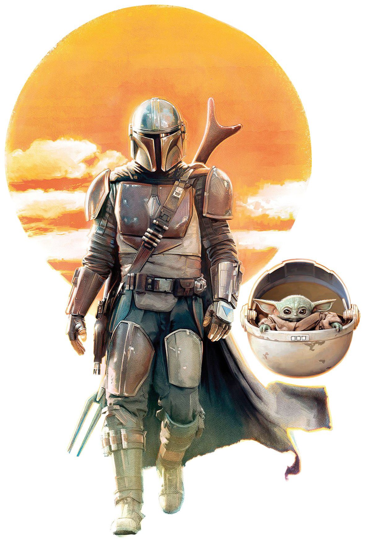Komar Bild Mandalorian The Child Family günstig online kaufen