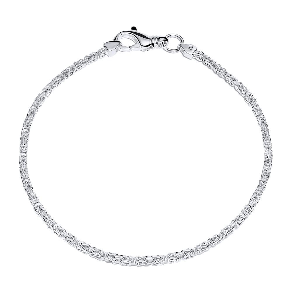 JEWLIX Königsarmband Unisex Königsarmband 925er Silber 2mm breit KA0020 (Lä günstig online kaufen