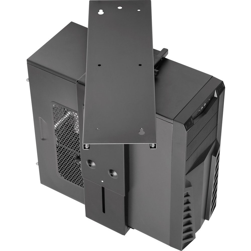 LogiLink Laptop-Ständer LogiLink PC Halterung Untertisch EO0004 Schwarz Belastbar bis=10 kg