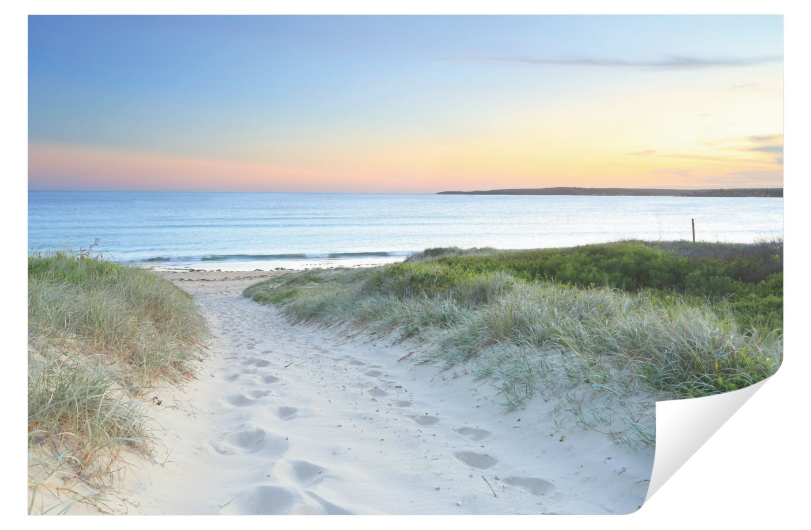 Wallarena Fototapete Strand Meer Sonne Vlies Tapete Wohnzimmer Schlafzimmer Wandtapete, Glatt, Landschaft, Natur, Tapete inklusive Kleister Vliestapete Motivtapete Wandtapete