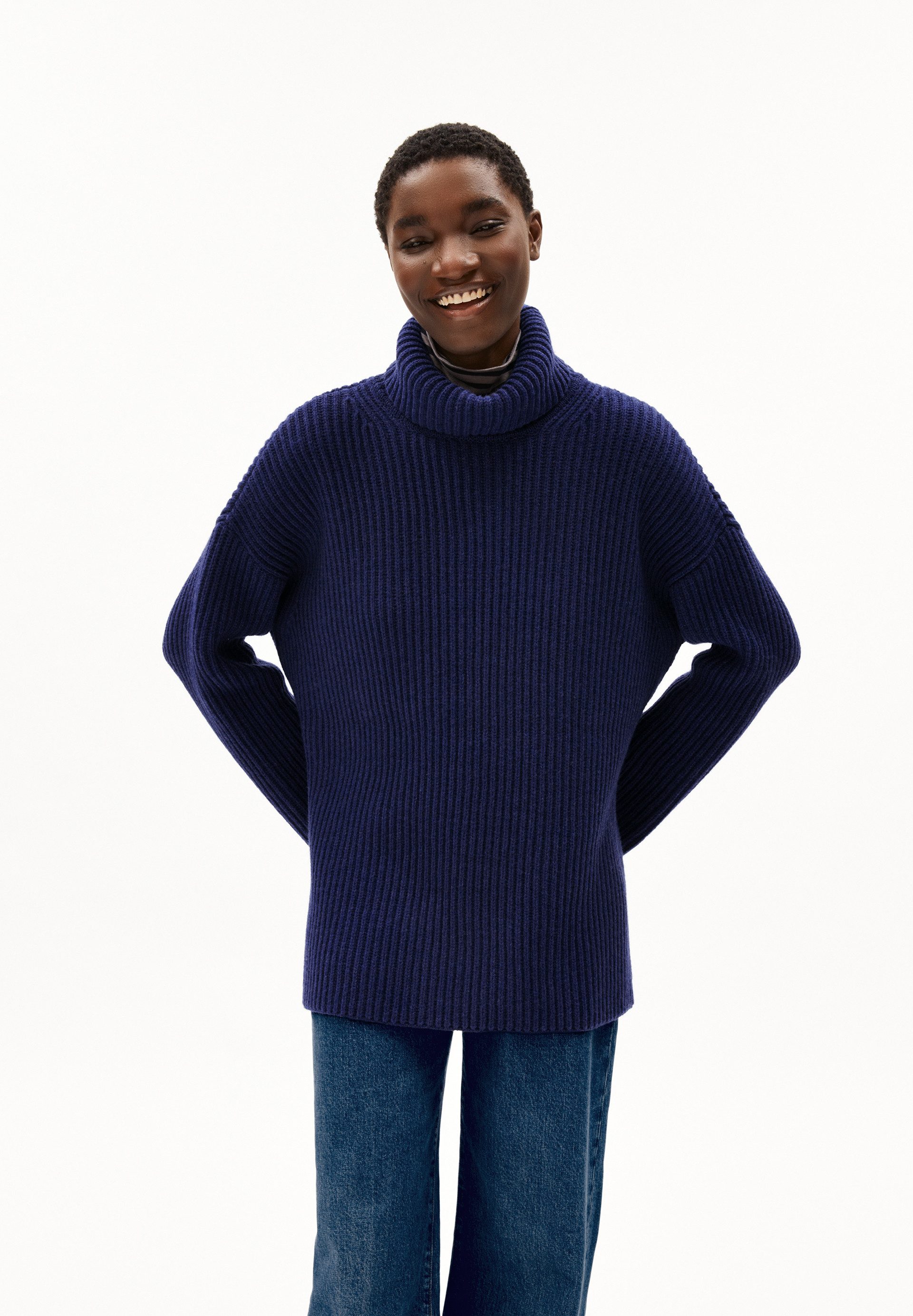 Armedangels Strickpullover VAESSAA Pullover Oversized Fit aus Bio-Woll Mix günstig online kaufen