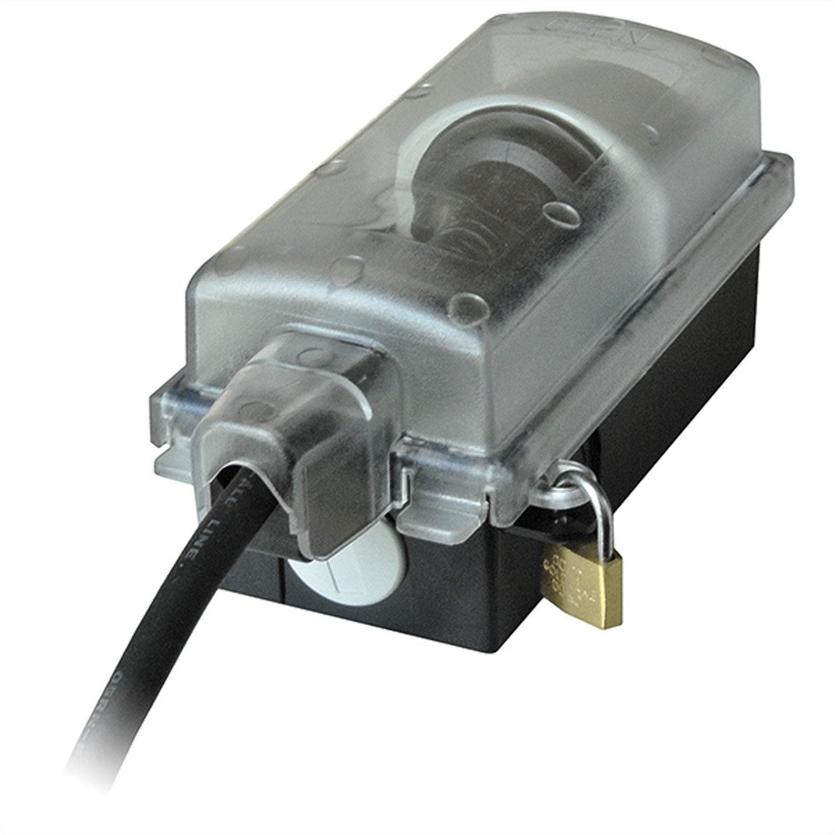 Bachmann Netzwerkschrank Außensteckdose abschließbar, Serie 9015, 230V/16A, 1x SKS, 924.349