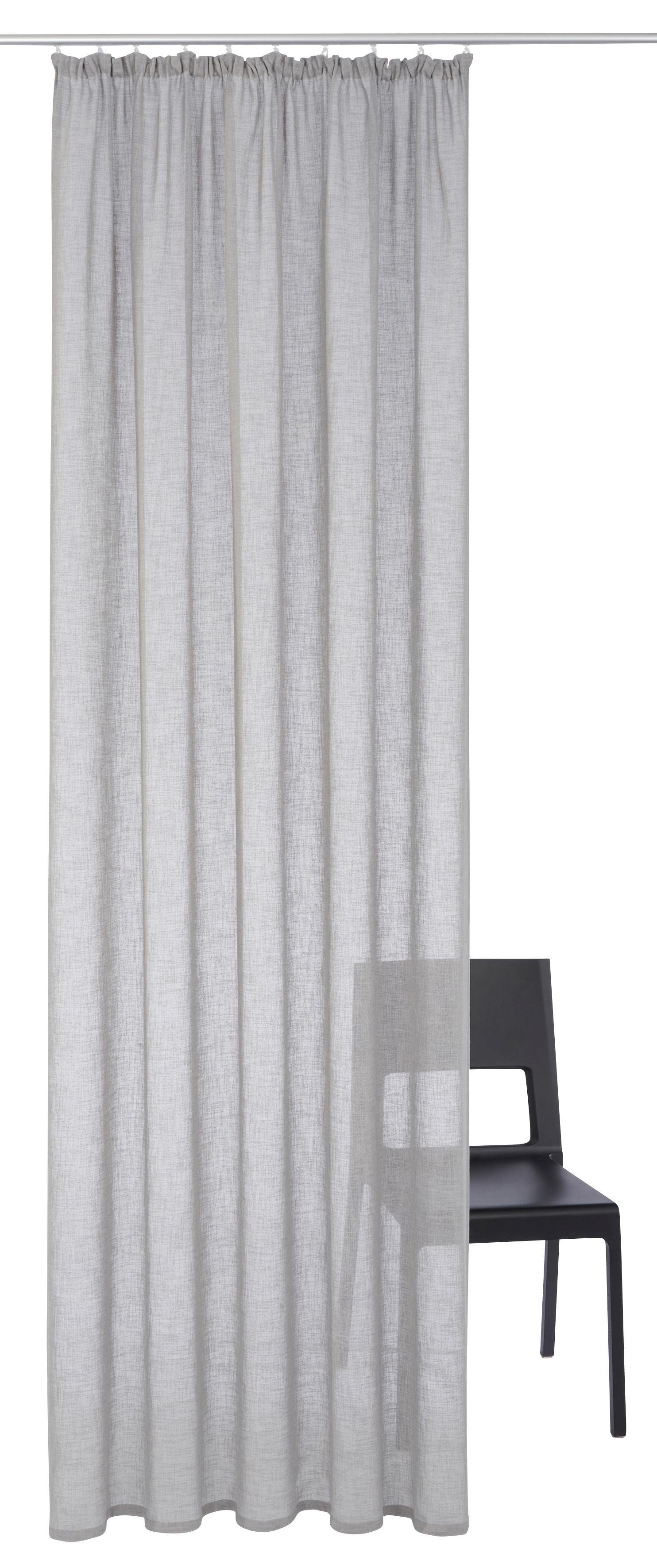 my home Gardine Fiete (1 St), Kräuselband, halbtransparent, Leinen Optik, S günstig online kaufen