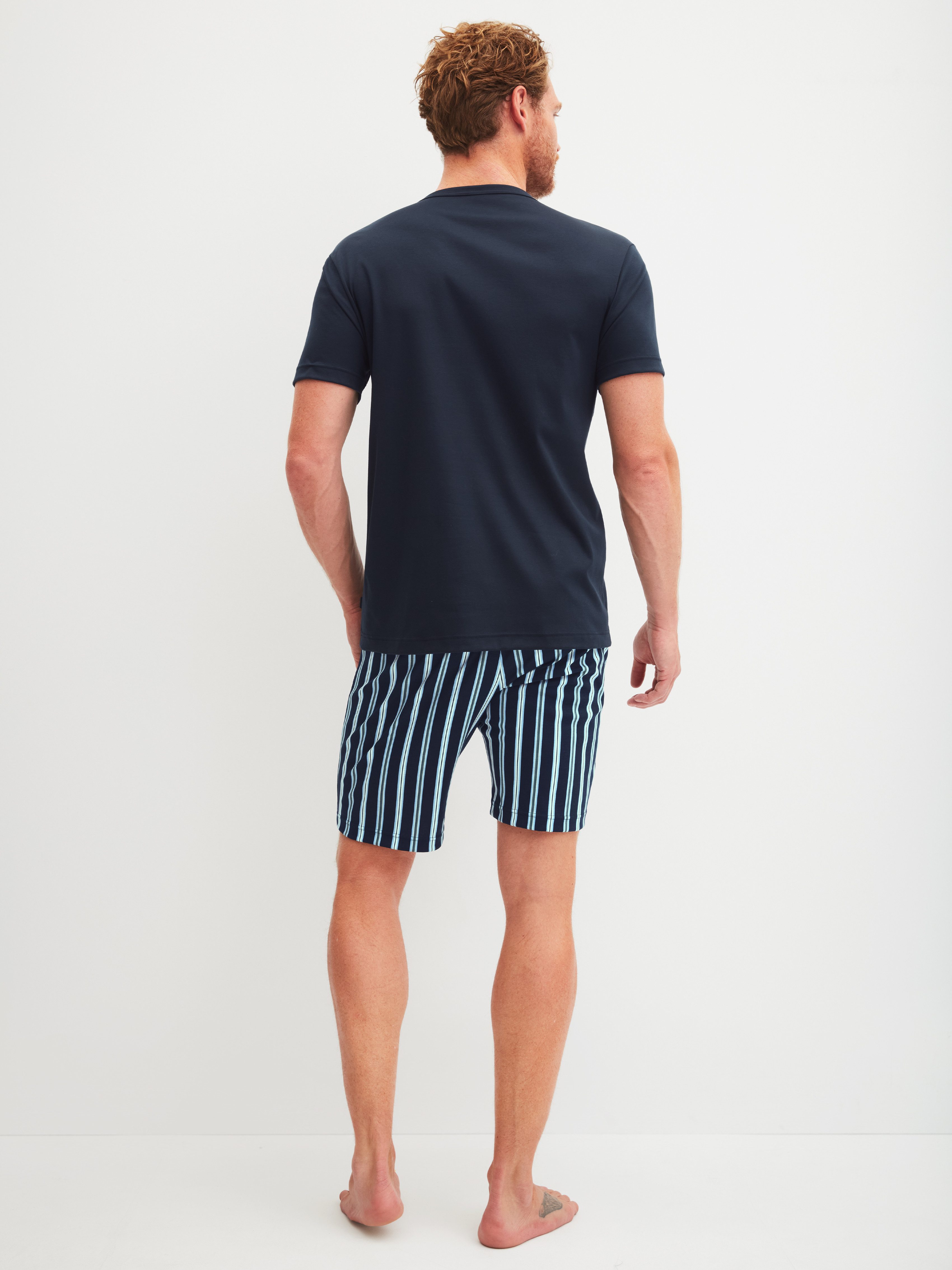 CALIDA Shorty Relax Choice (2 tlg) atmungsaktiv, Baumwolle, Oberteil mit Knopfleiste